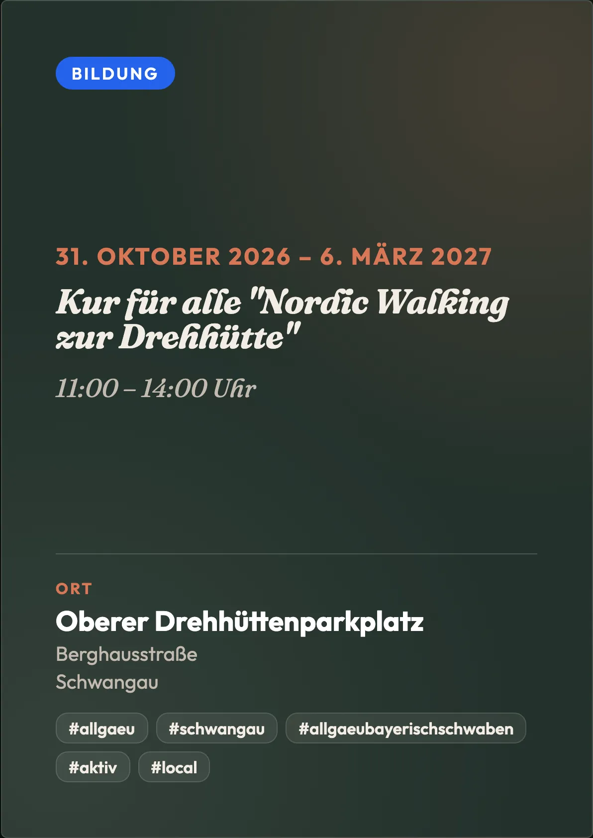 Veranstaltungsflyer