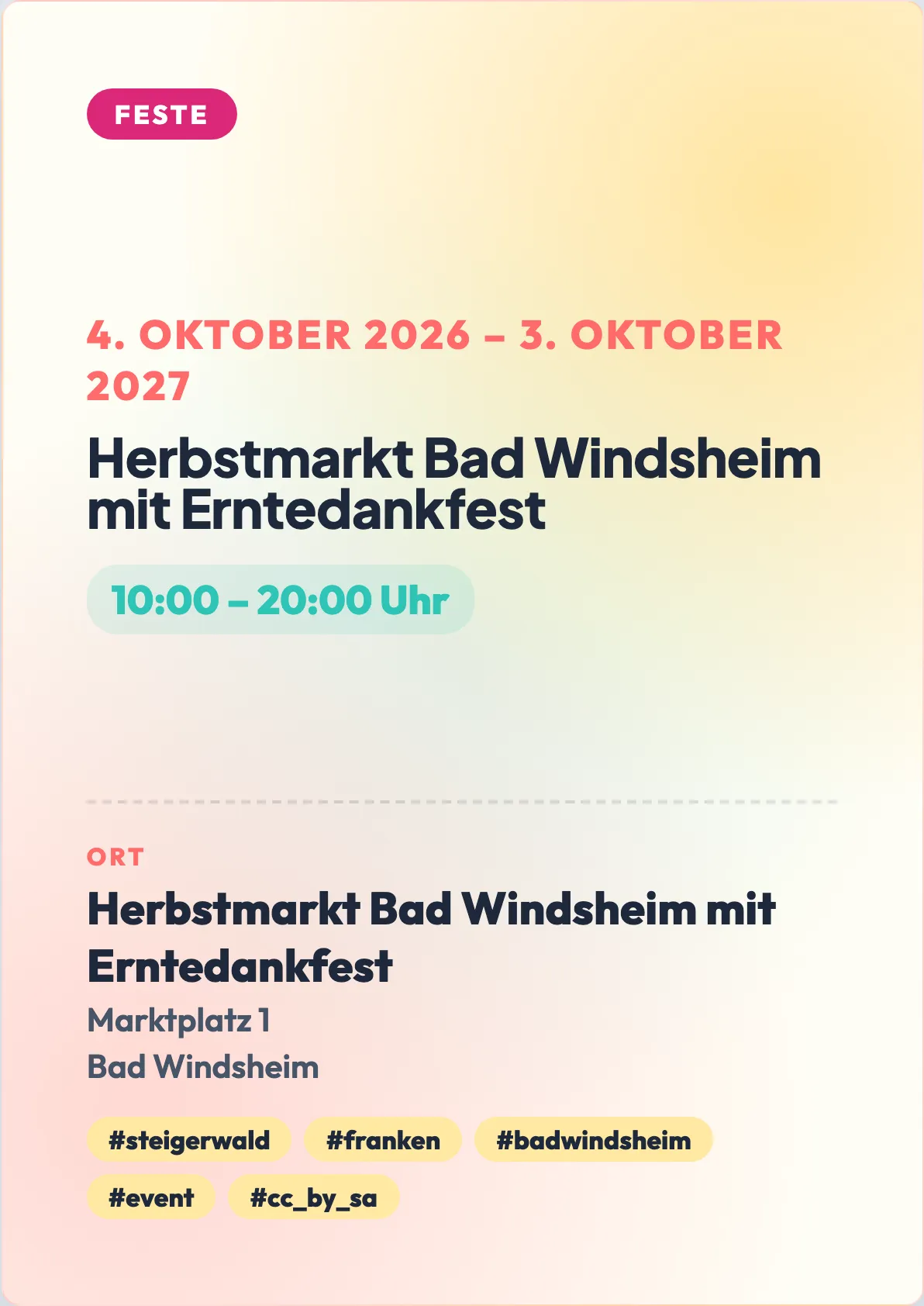 Veranstaltungsflyer