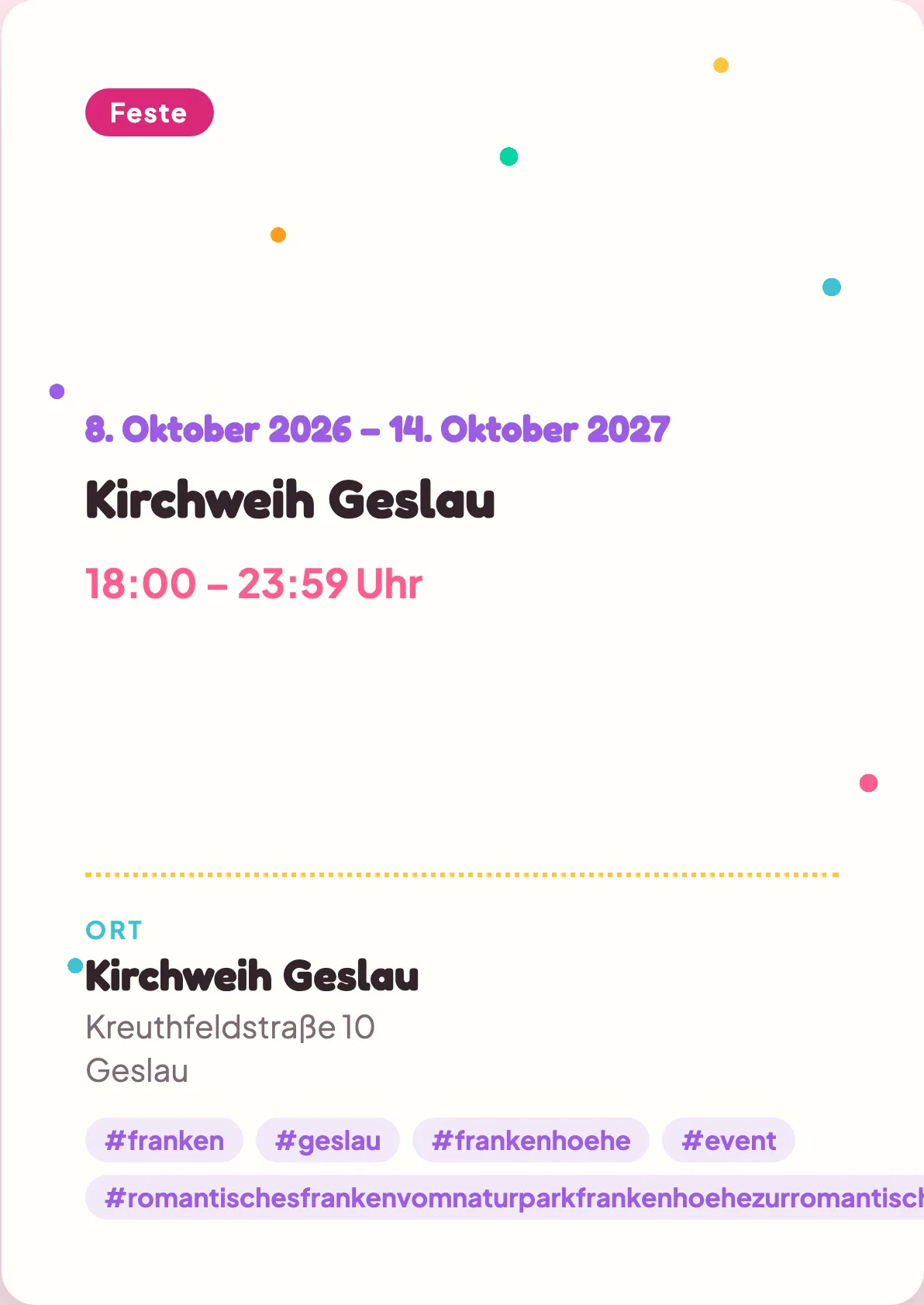 Veranstaltungsflyer
