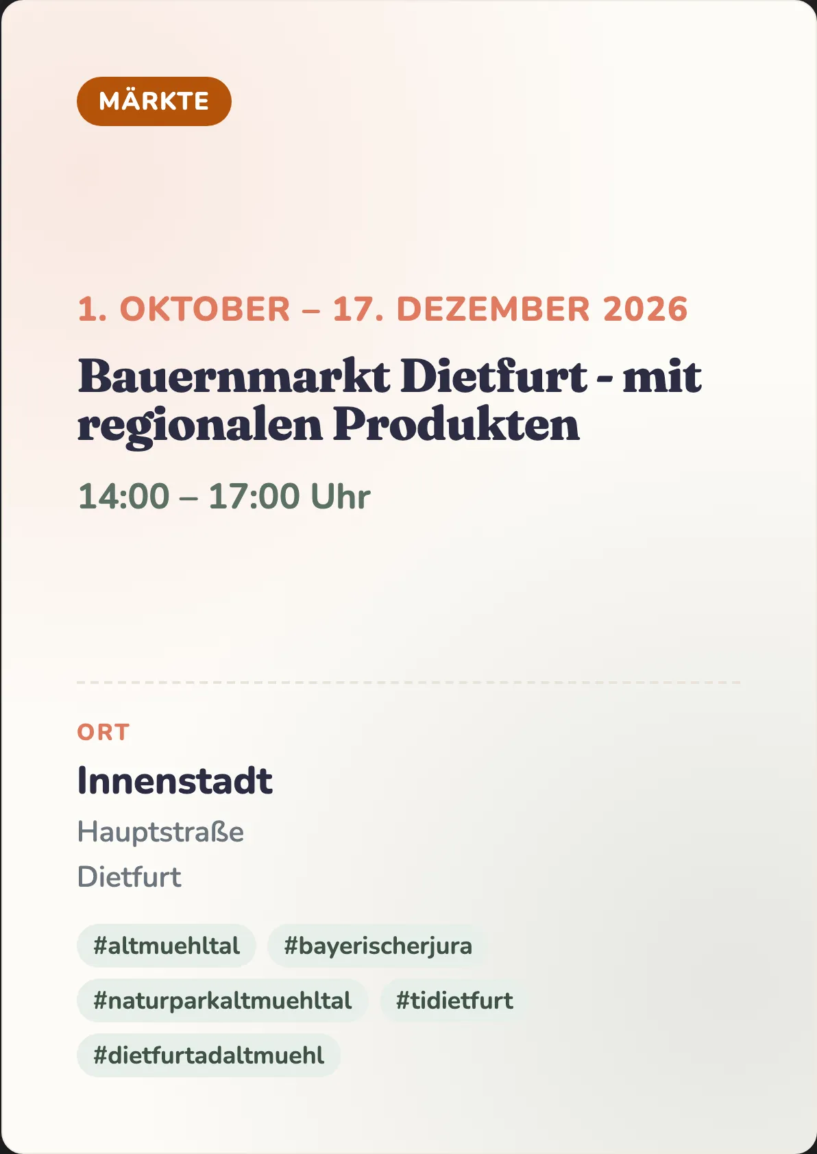 Veranstaltungsflyer