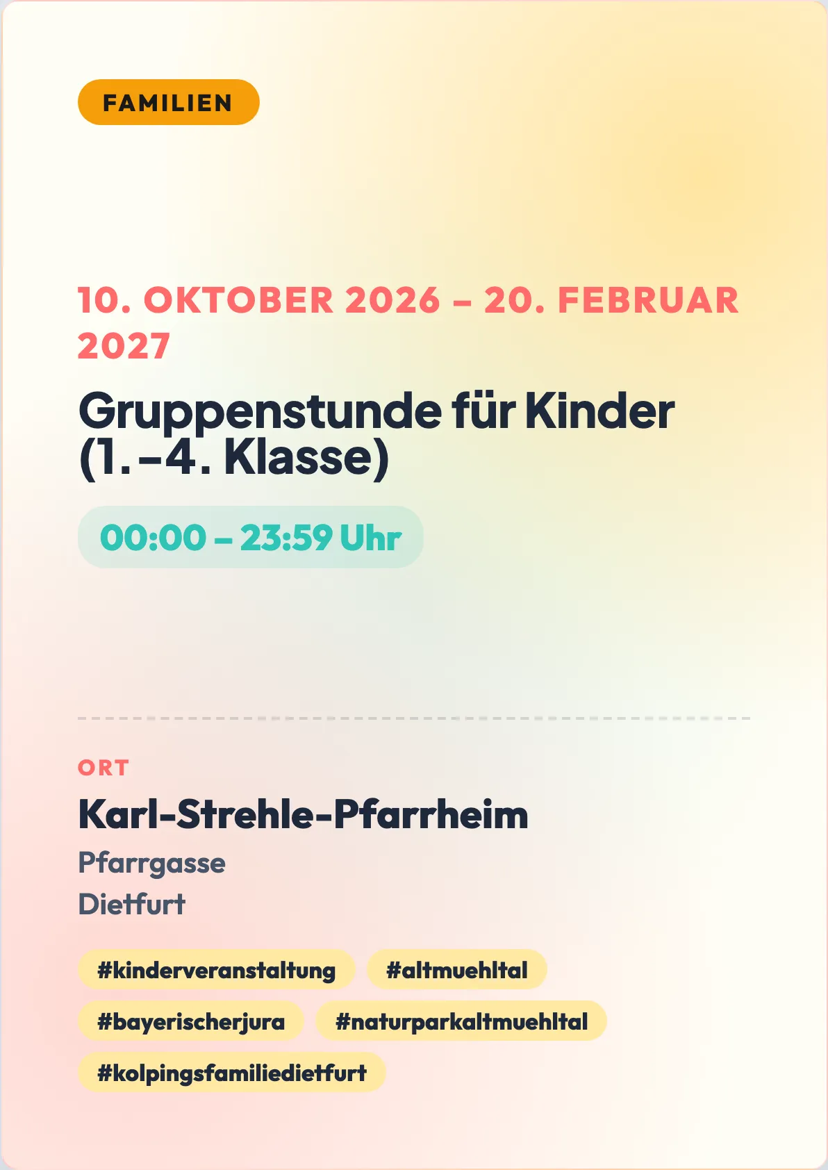 Veranstaltungsflyer