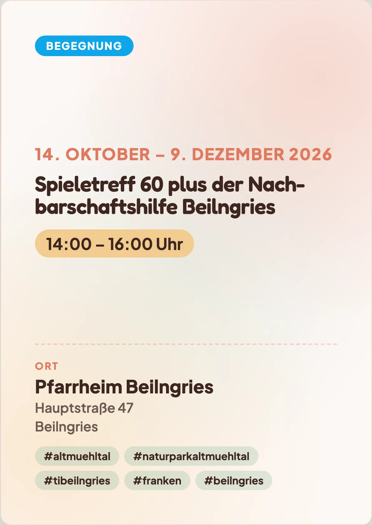 Veranstaltungsflyer