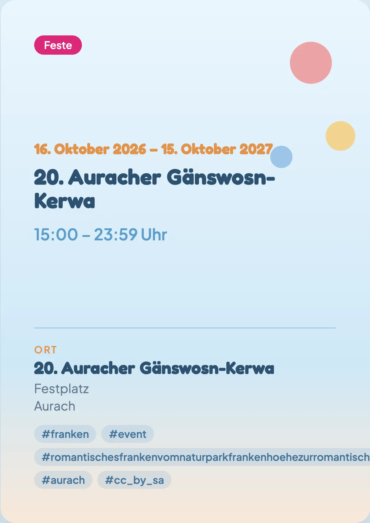 Veranstaltungsflyer