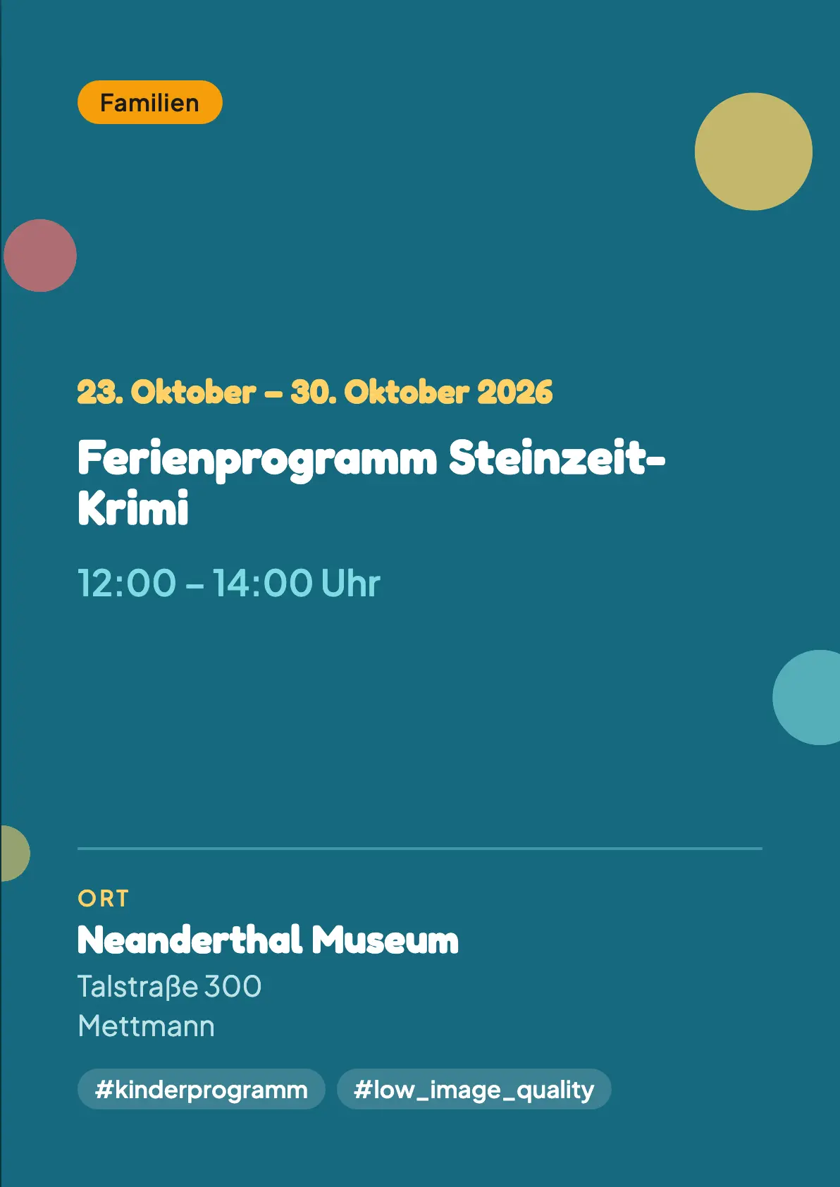 Veranstaltungsflyer