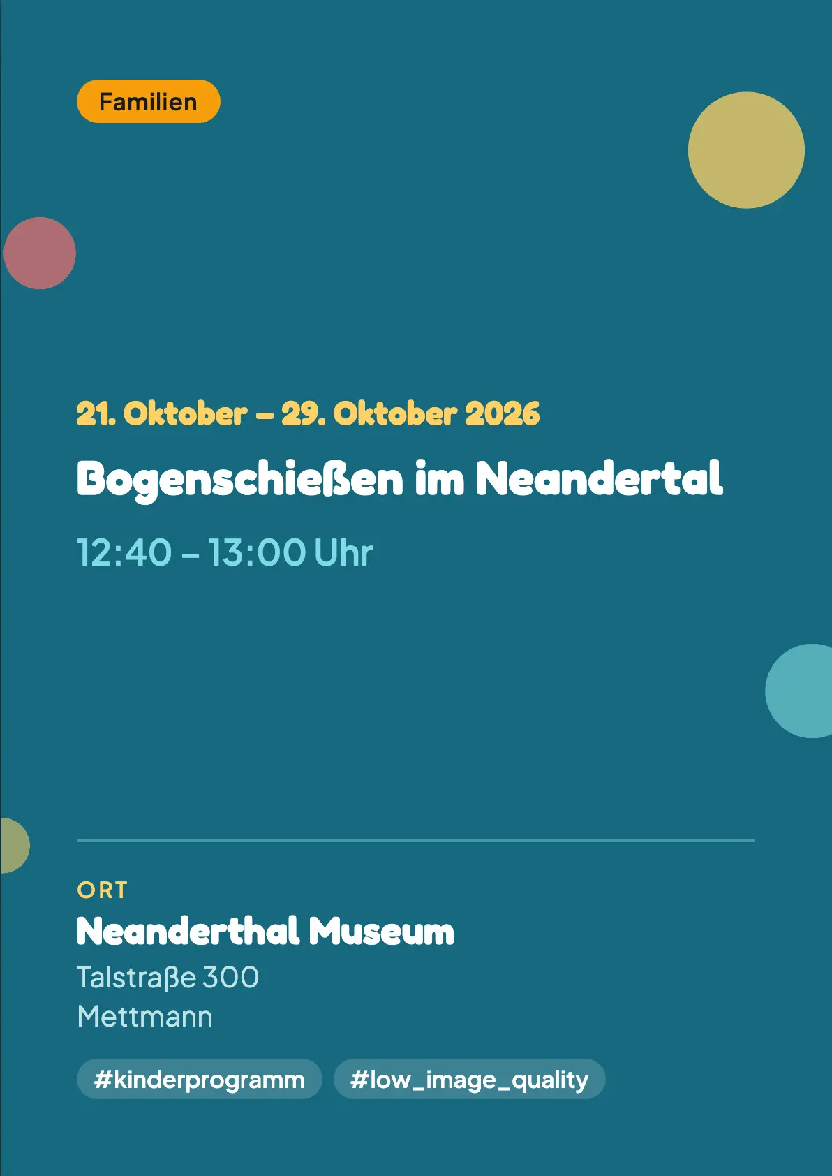 Veranstaltungsflyer