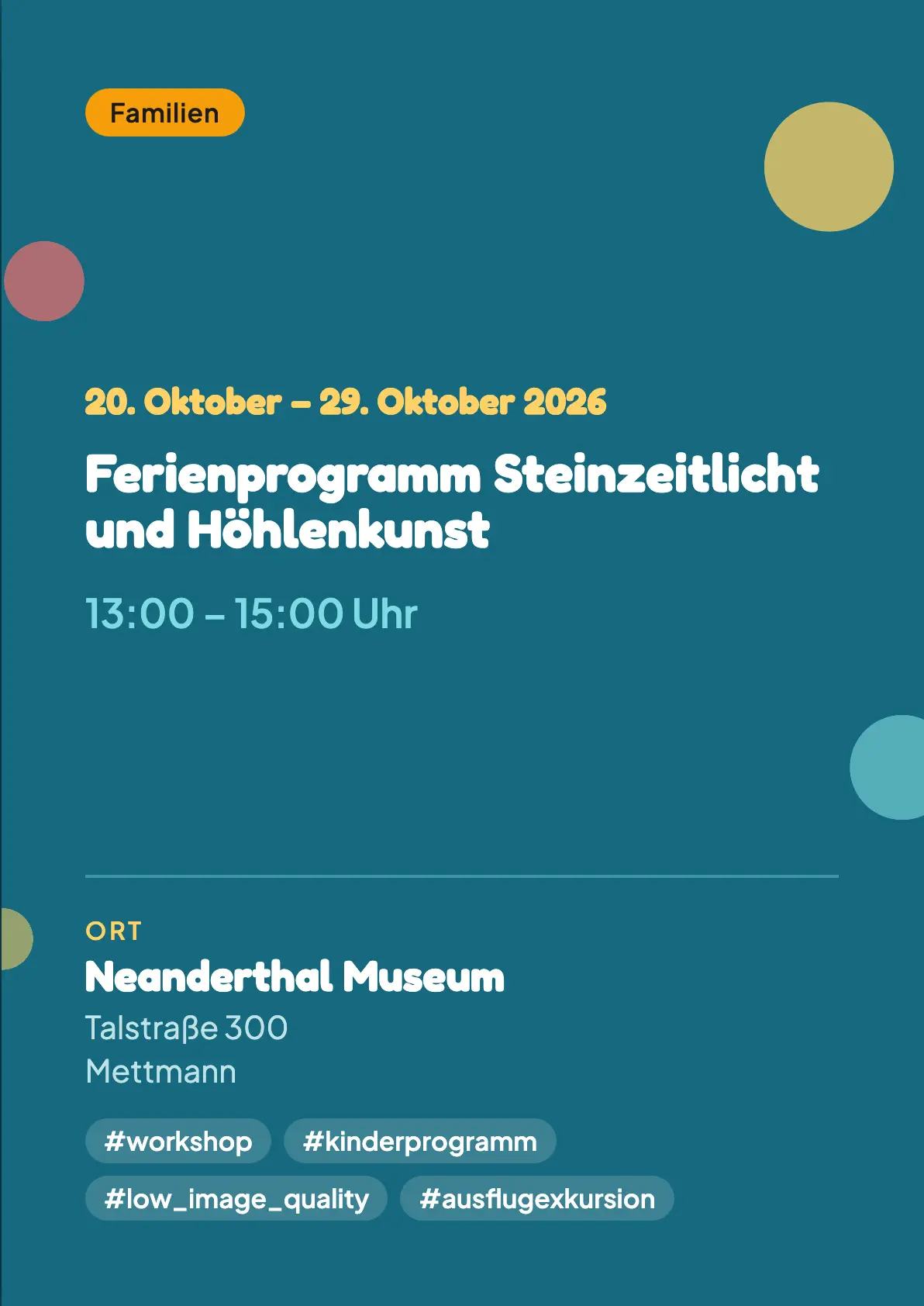 Veranstaltungsflyer