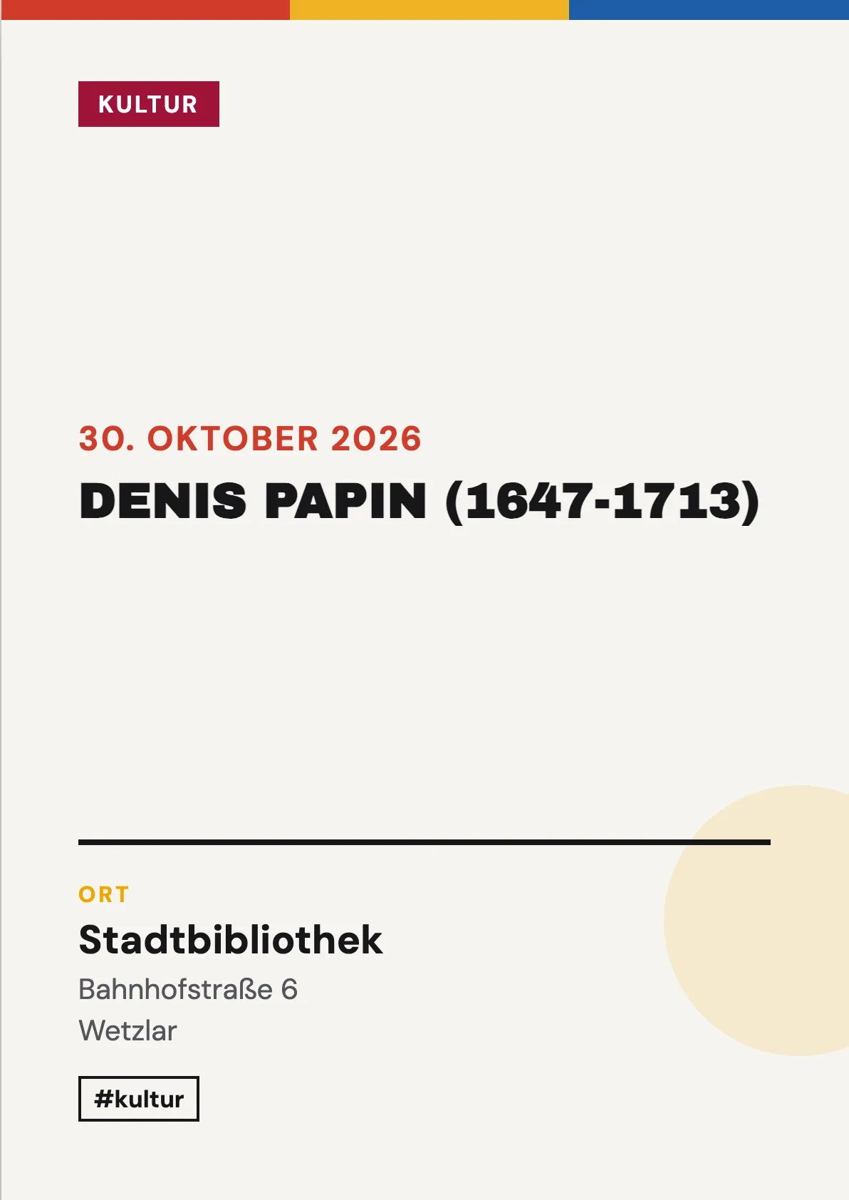 Veranstaltungsflyer