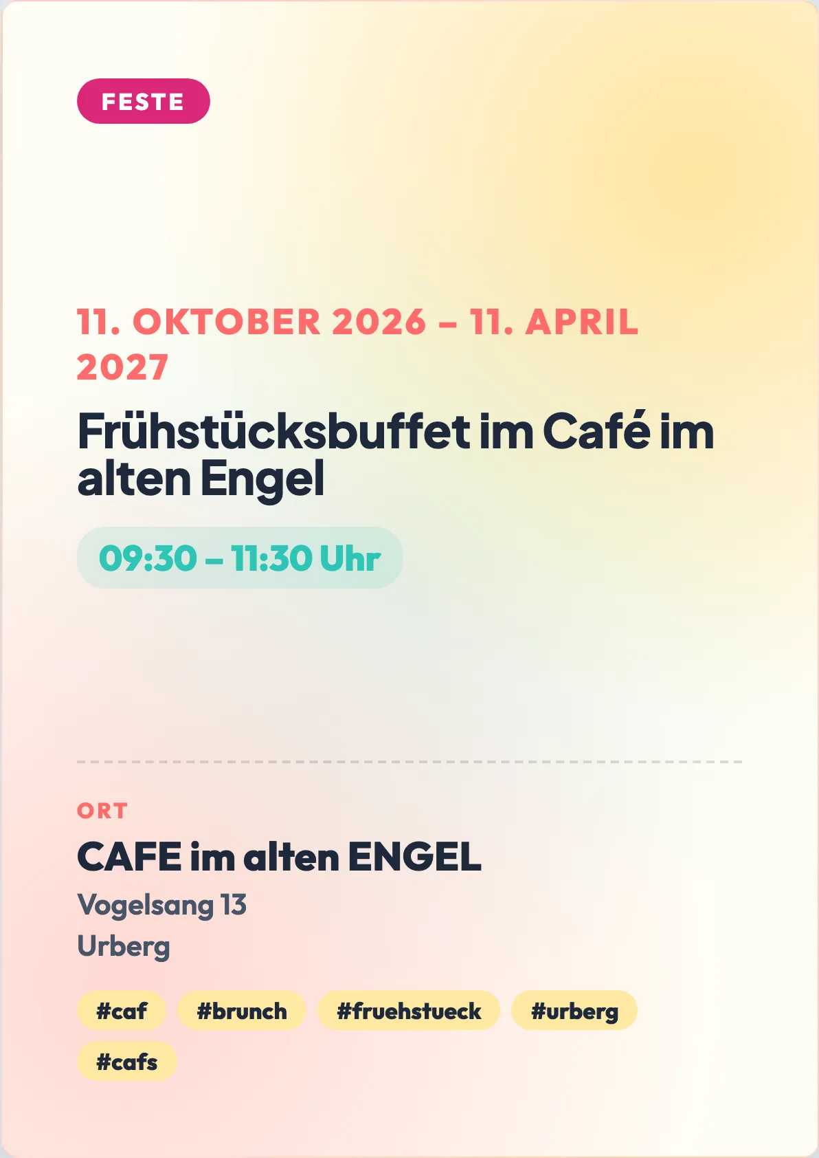 Veranstaltungsflyer