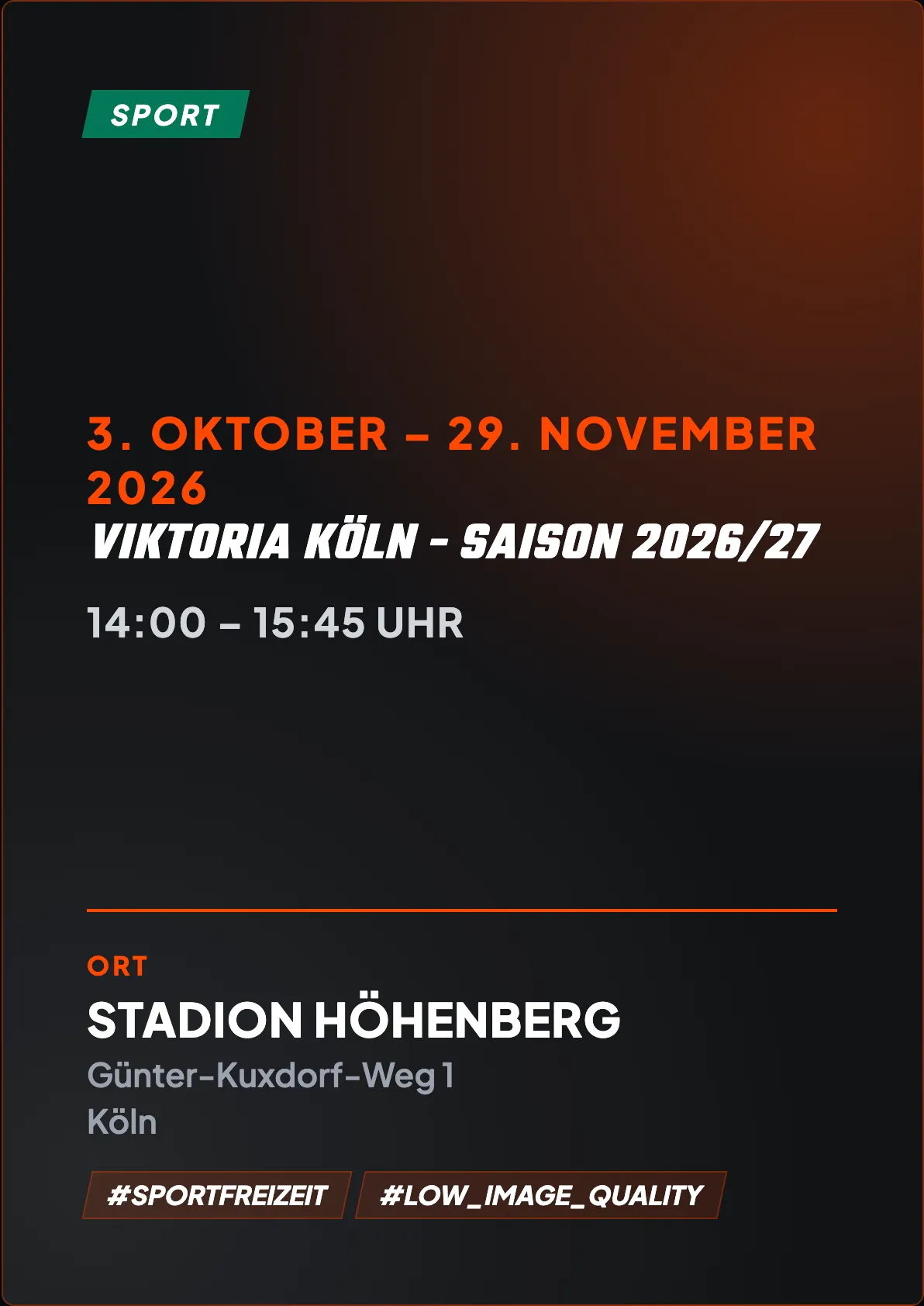 Veranstaltungsflyer
