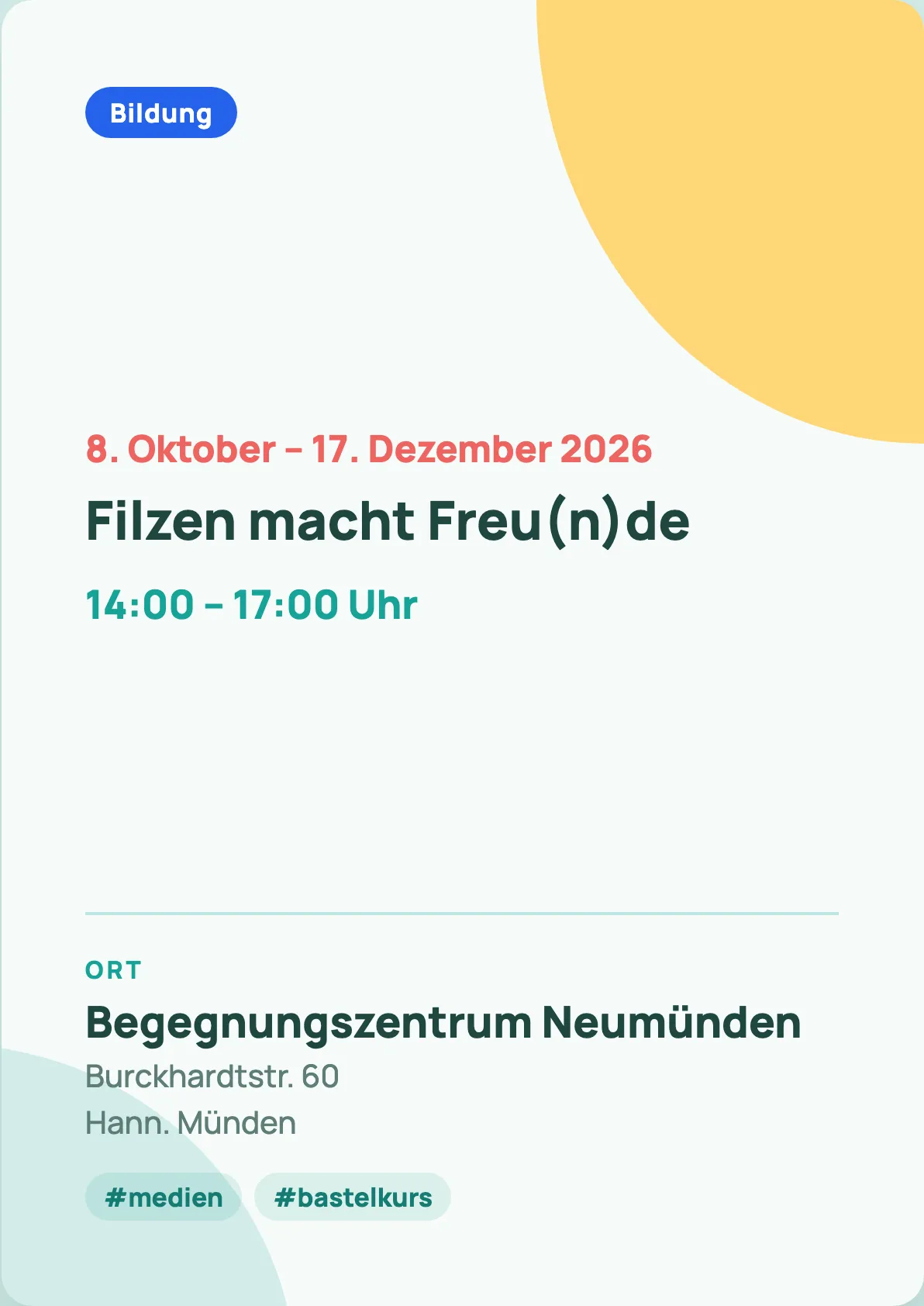 Veranstaltungsflyer
