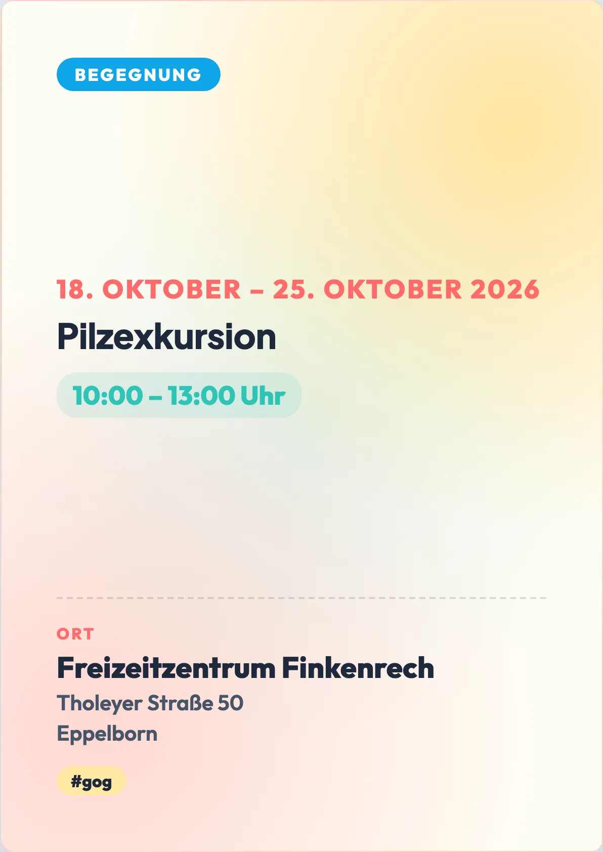 Veranstaltungsflyer