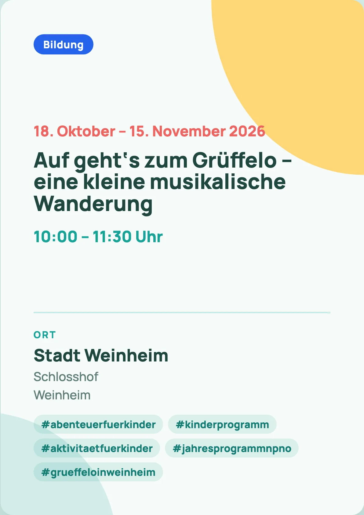 Veranstaltungsflyer