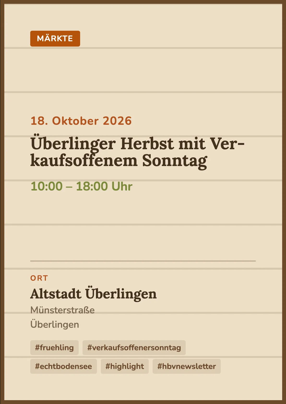 Veranstaltungsflyer