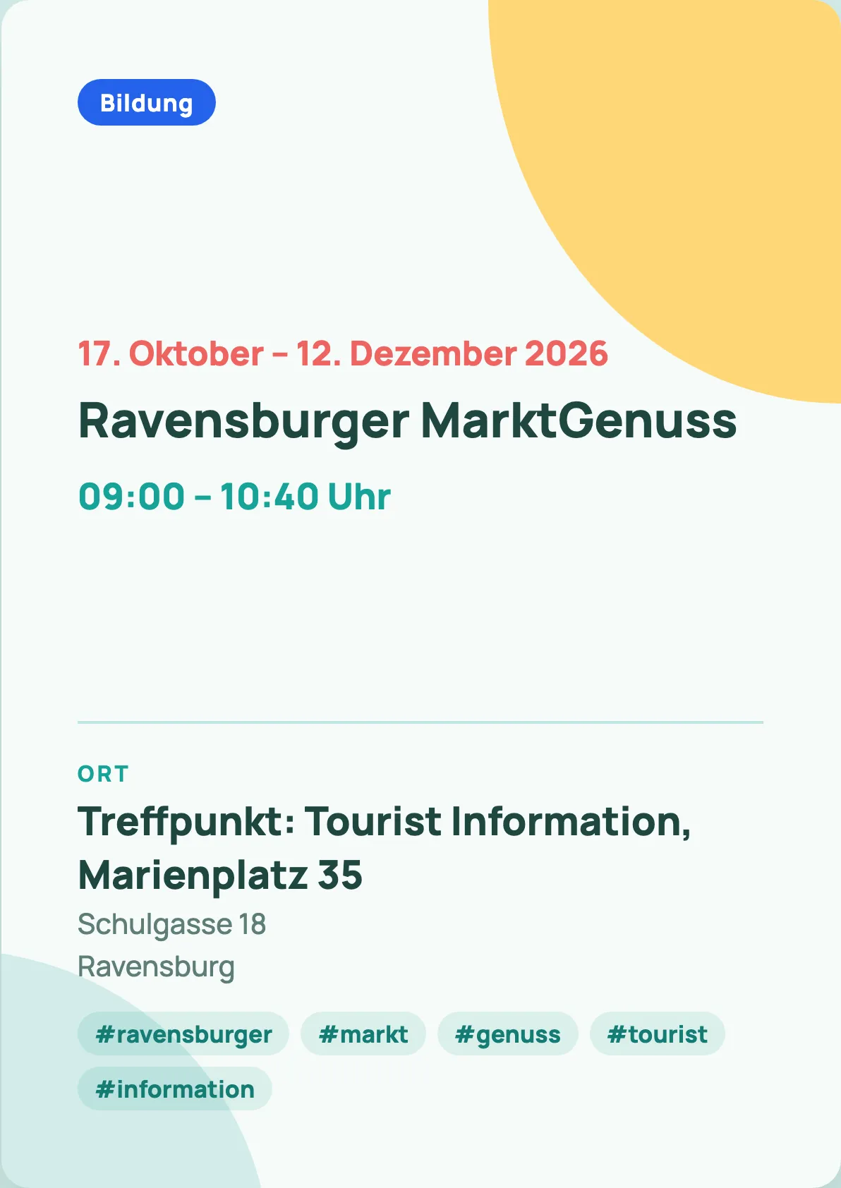 Veranstaltungsflyer