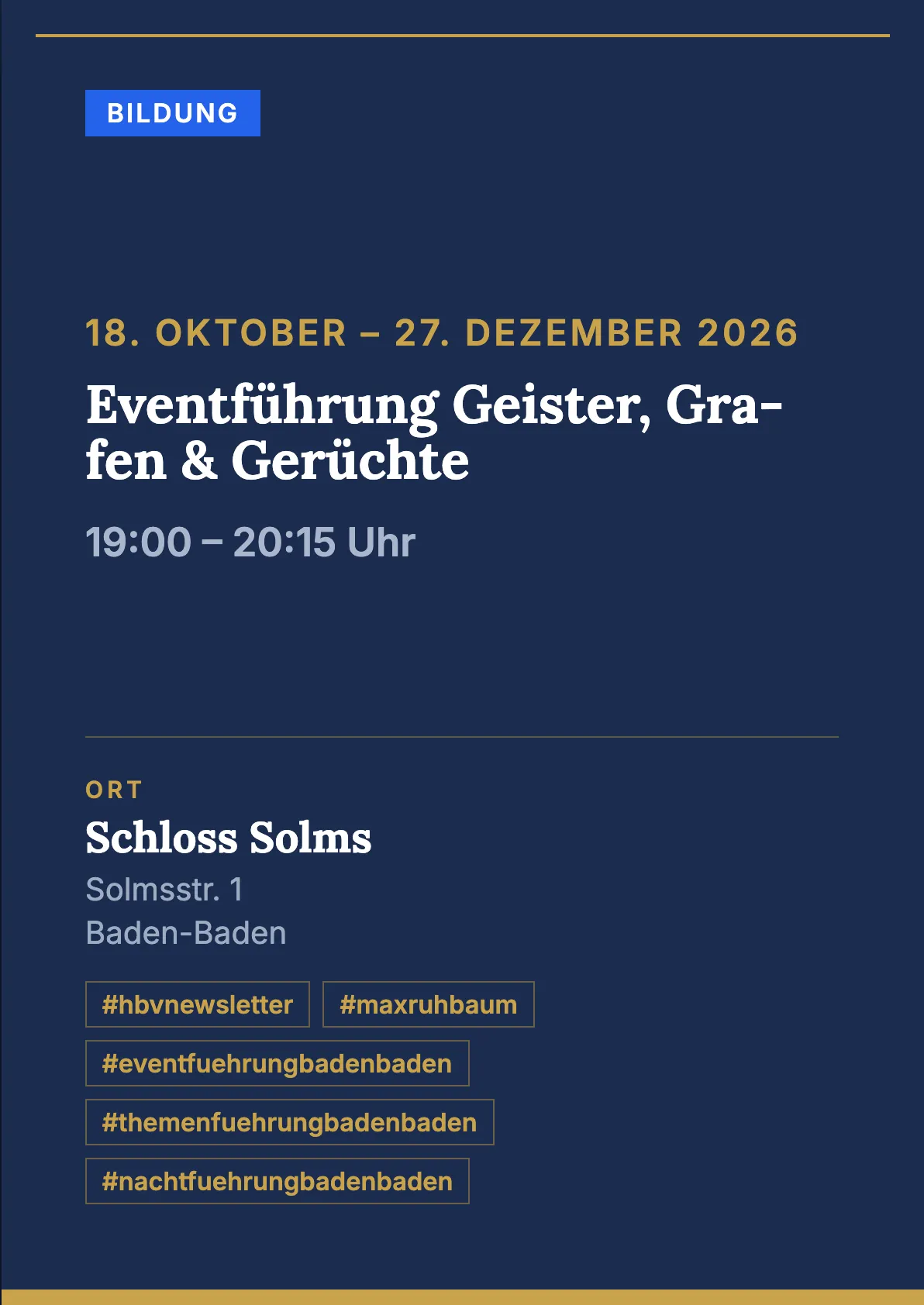Veranstaltungsflyer