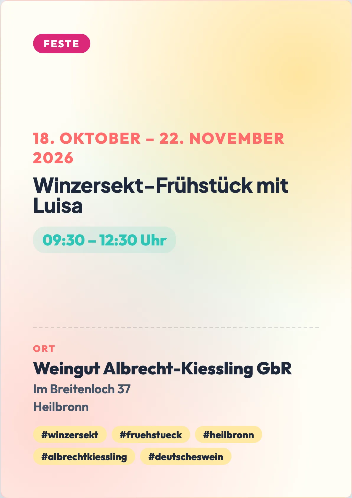 Veranstaltungsflyer