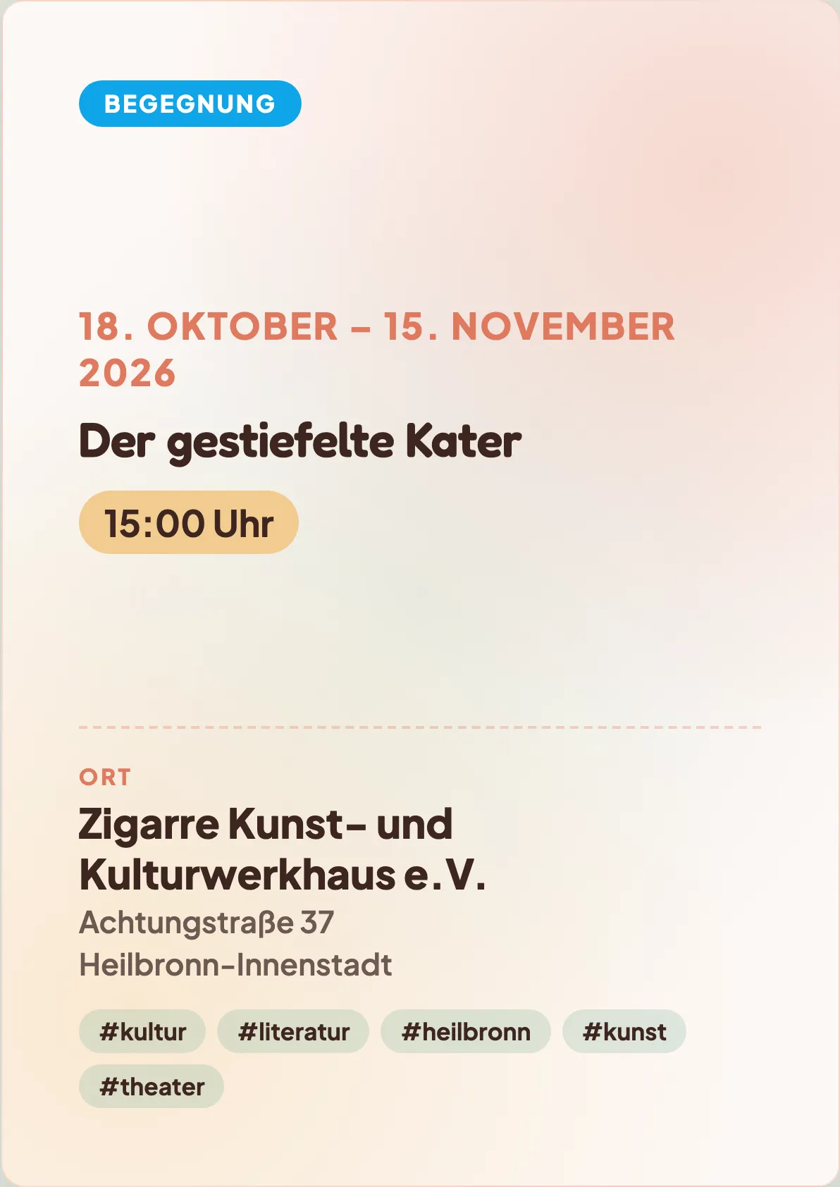 Veranstaltungsflyer