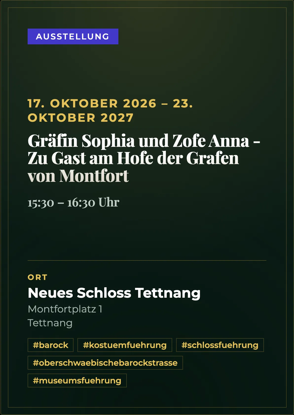 Veranstaltungsflyer