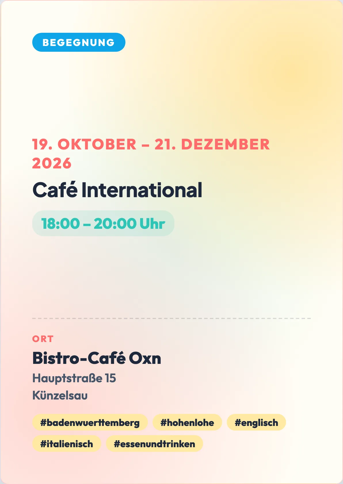 Veranstaltungsflyer