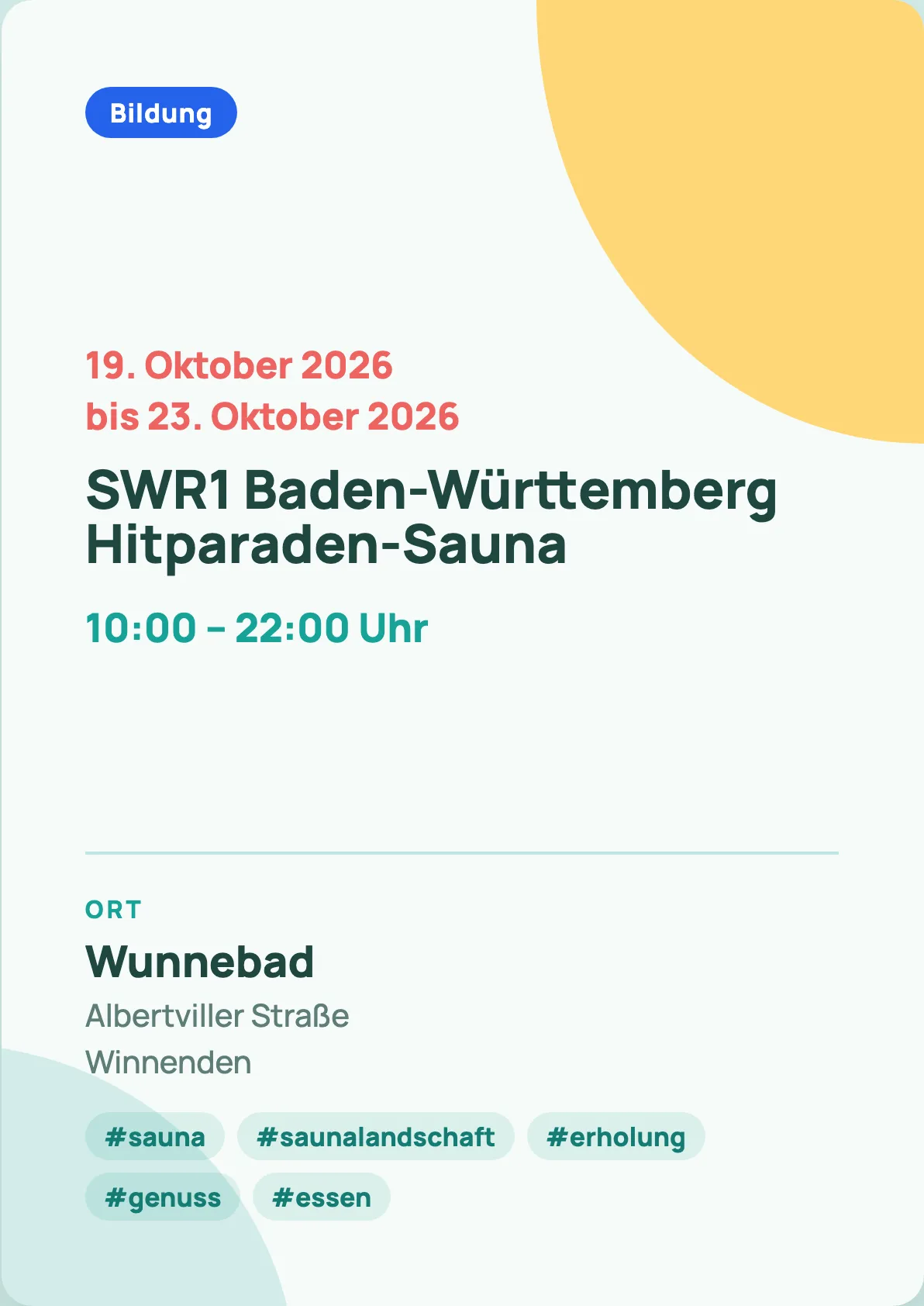 Veranstaltungsflyer