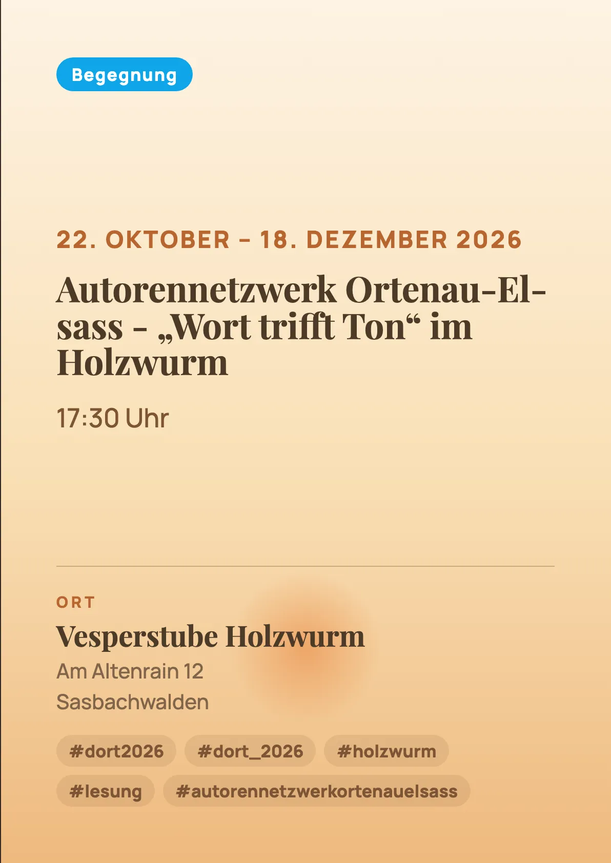 Veranstaltungsflyer
