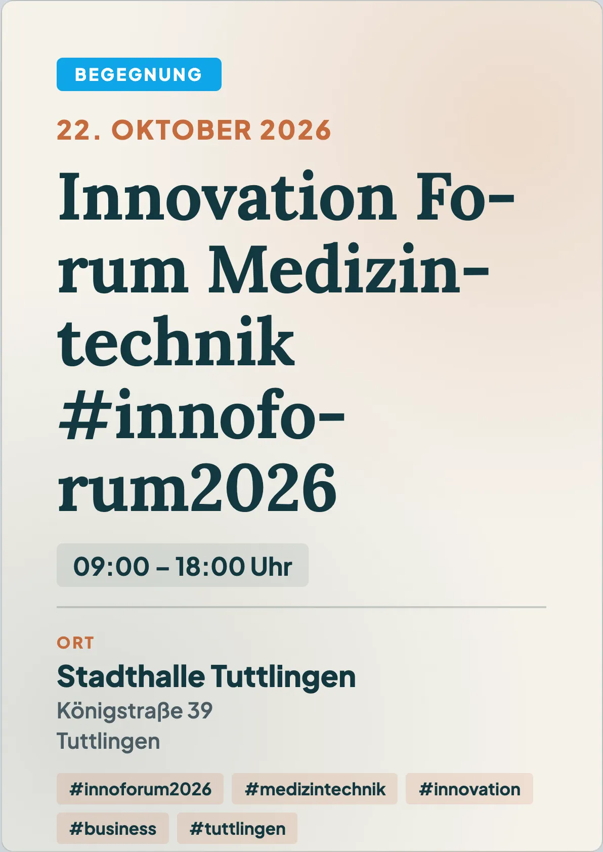 Veranstaltungsflyer