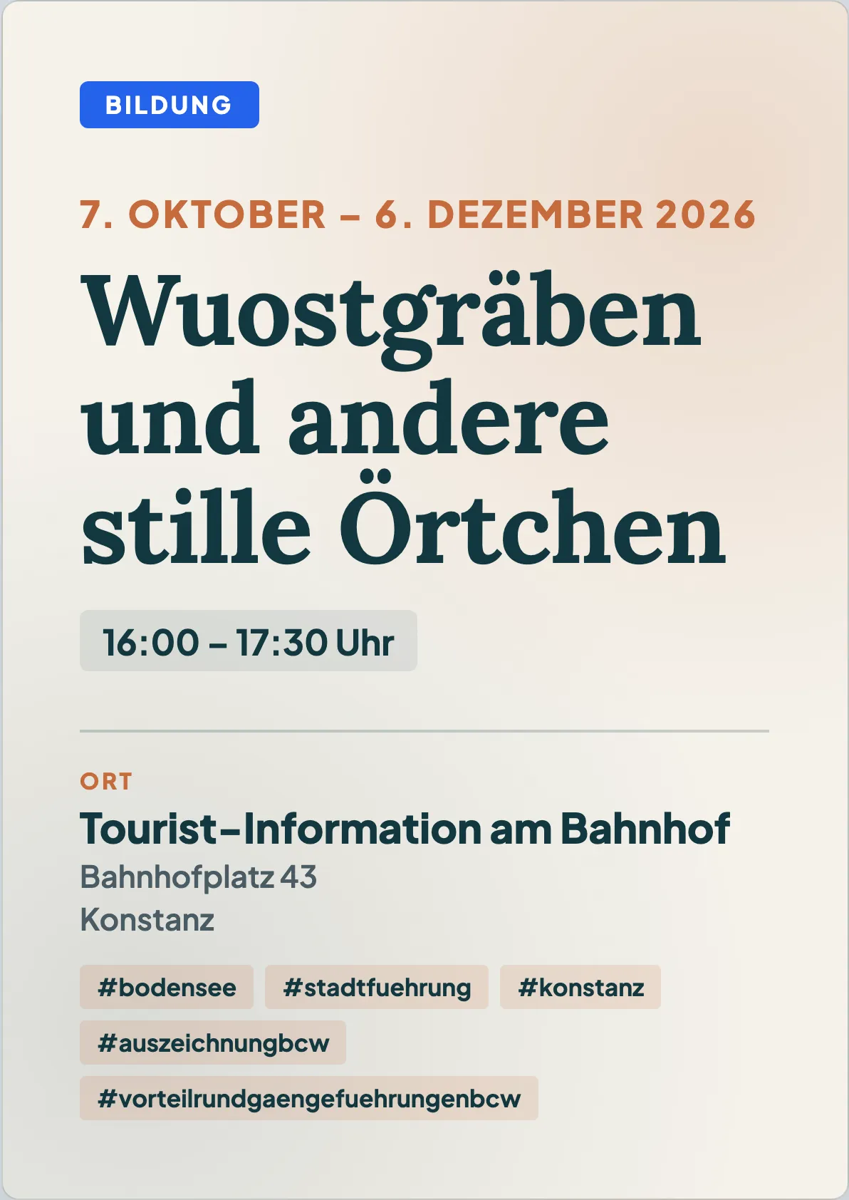 Veranstaltungsflyer