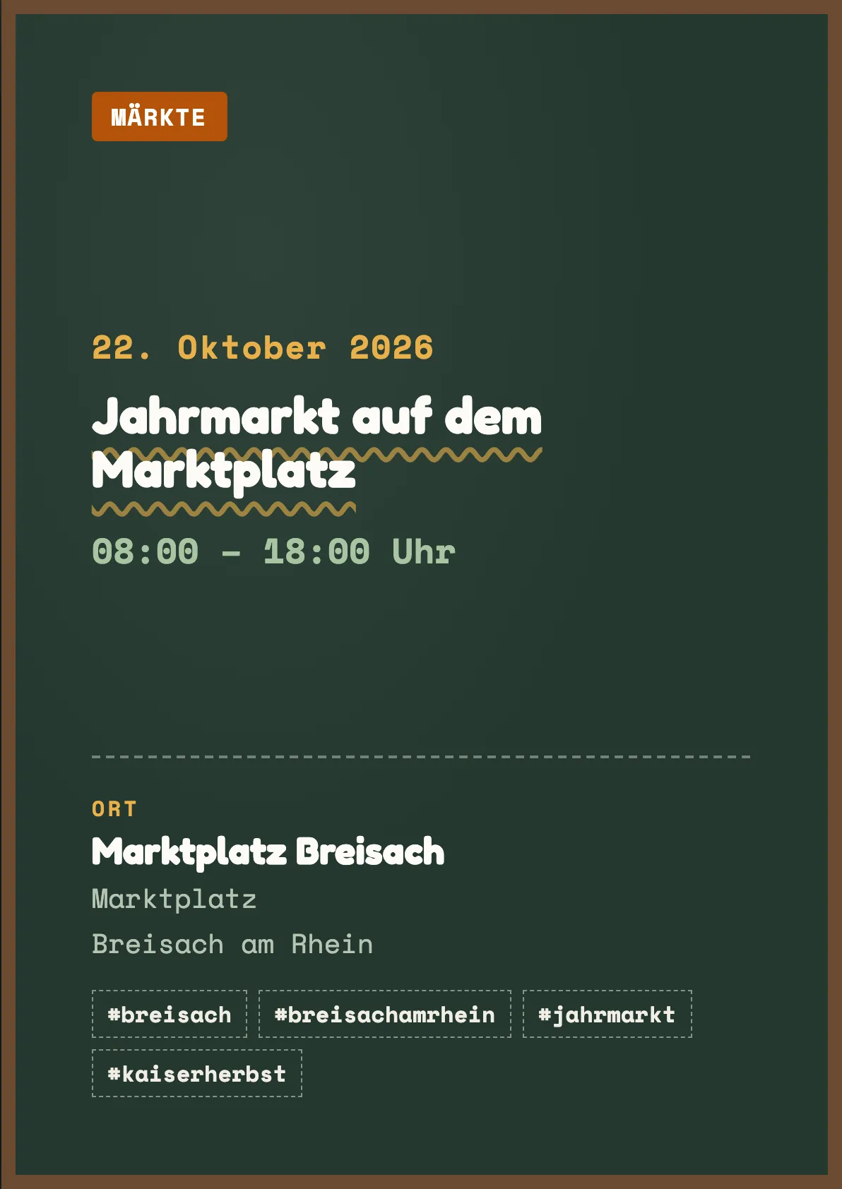 Veranstaltungsflyer