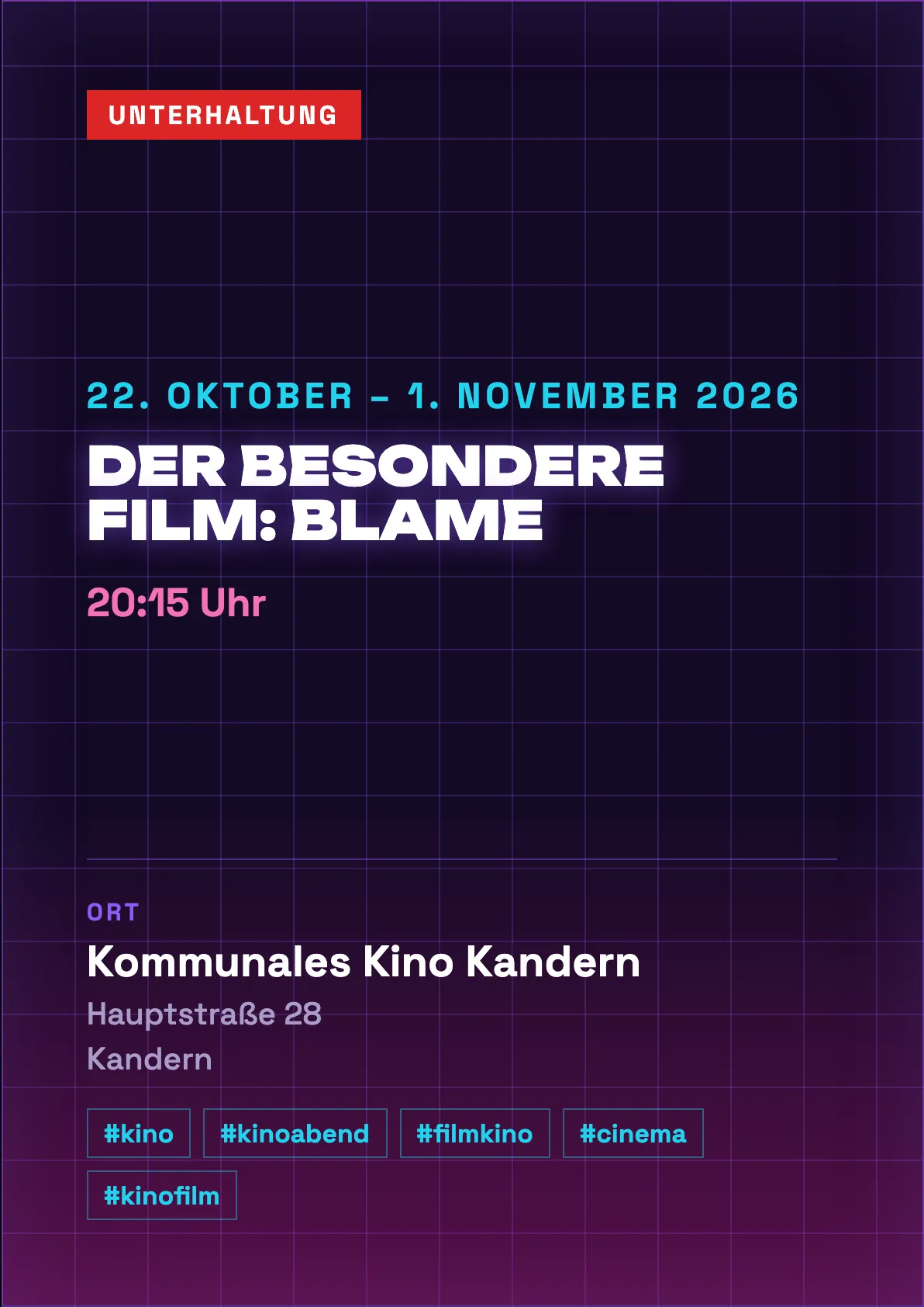 Veranstaltungsflyer