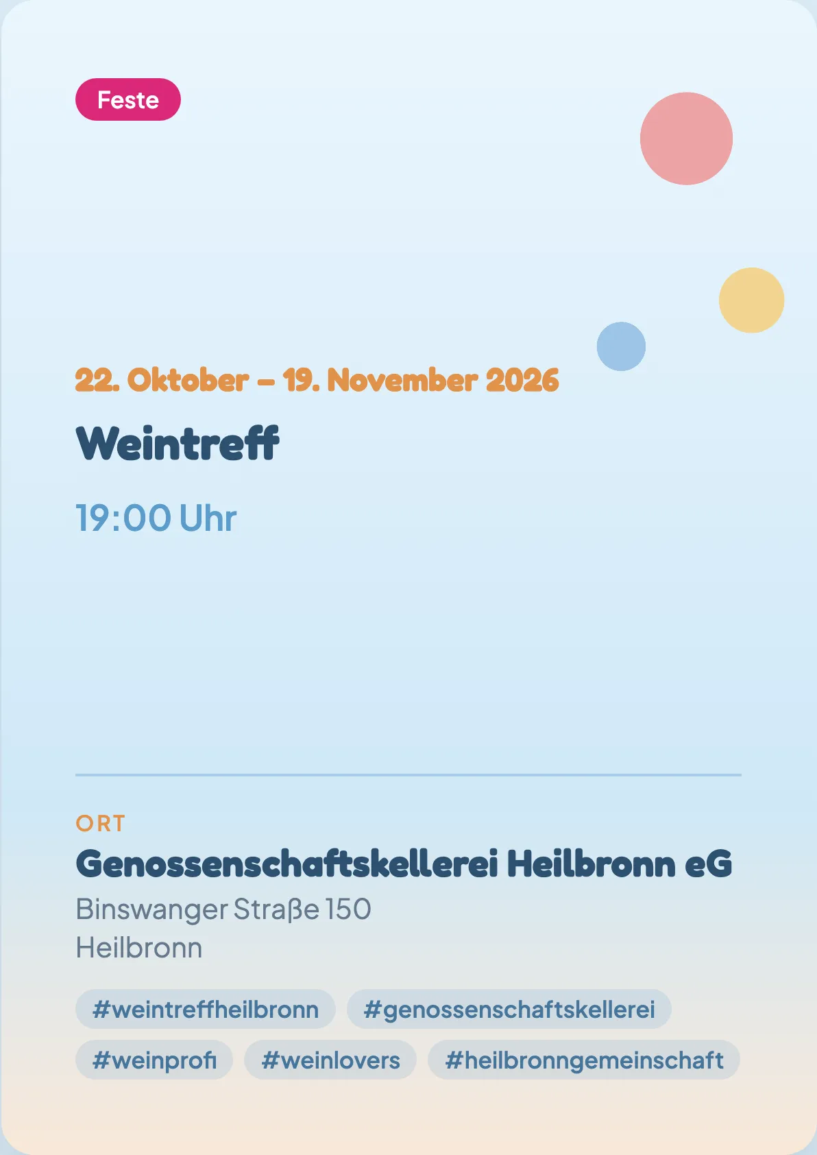 Veranstaltungsflyer