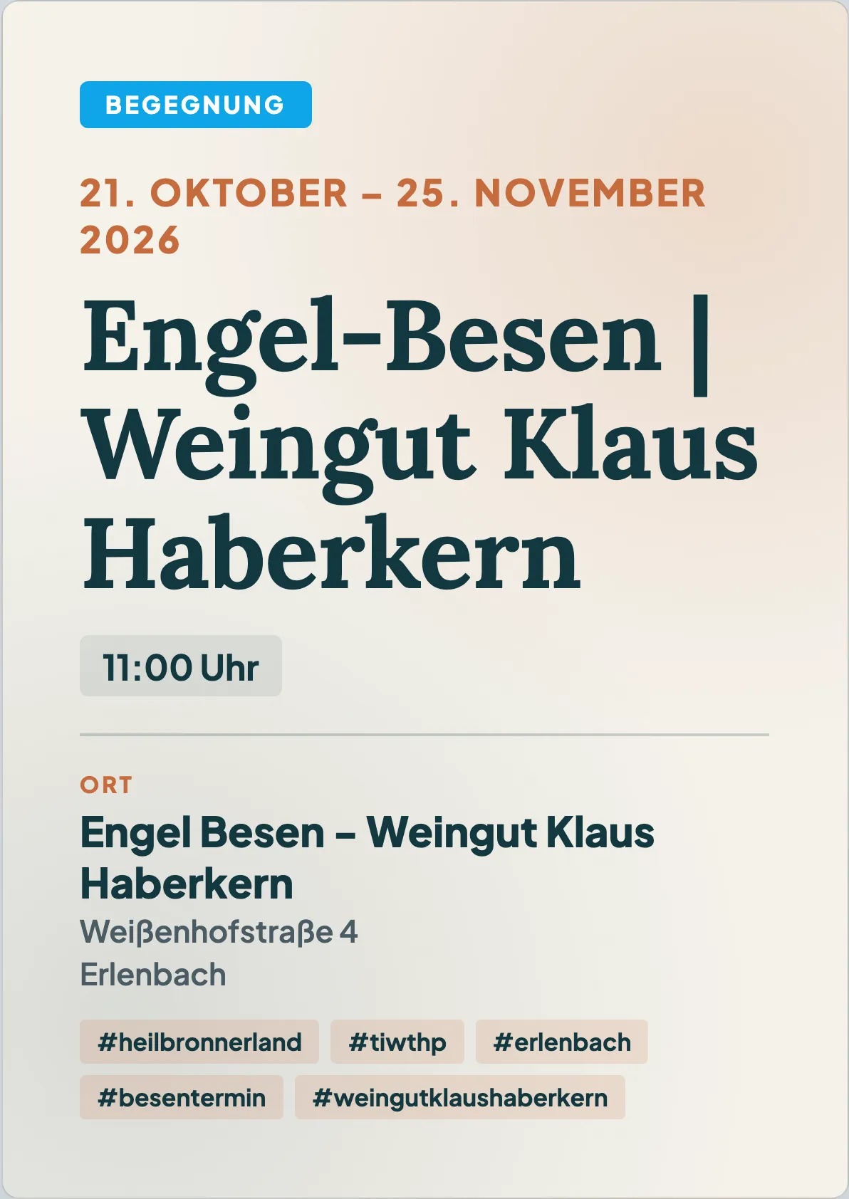 Veranstaltungsflyer