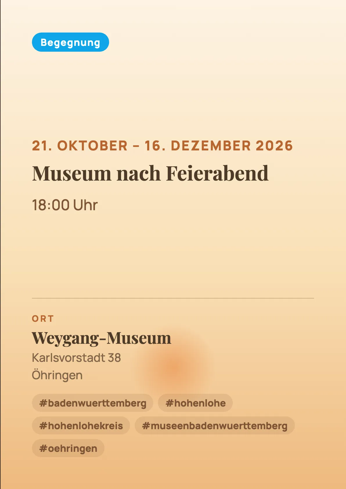 Veranstaltungsflyer
