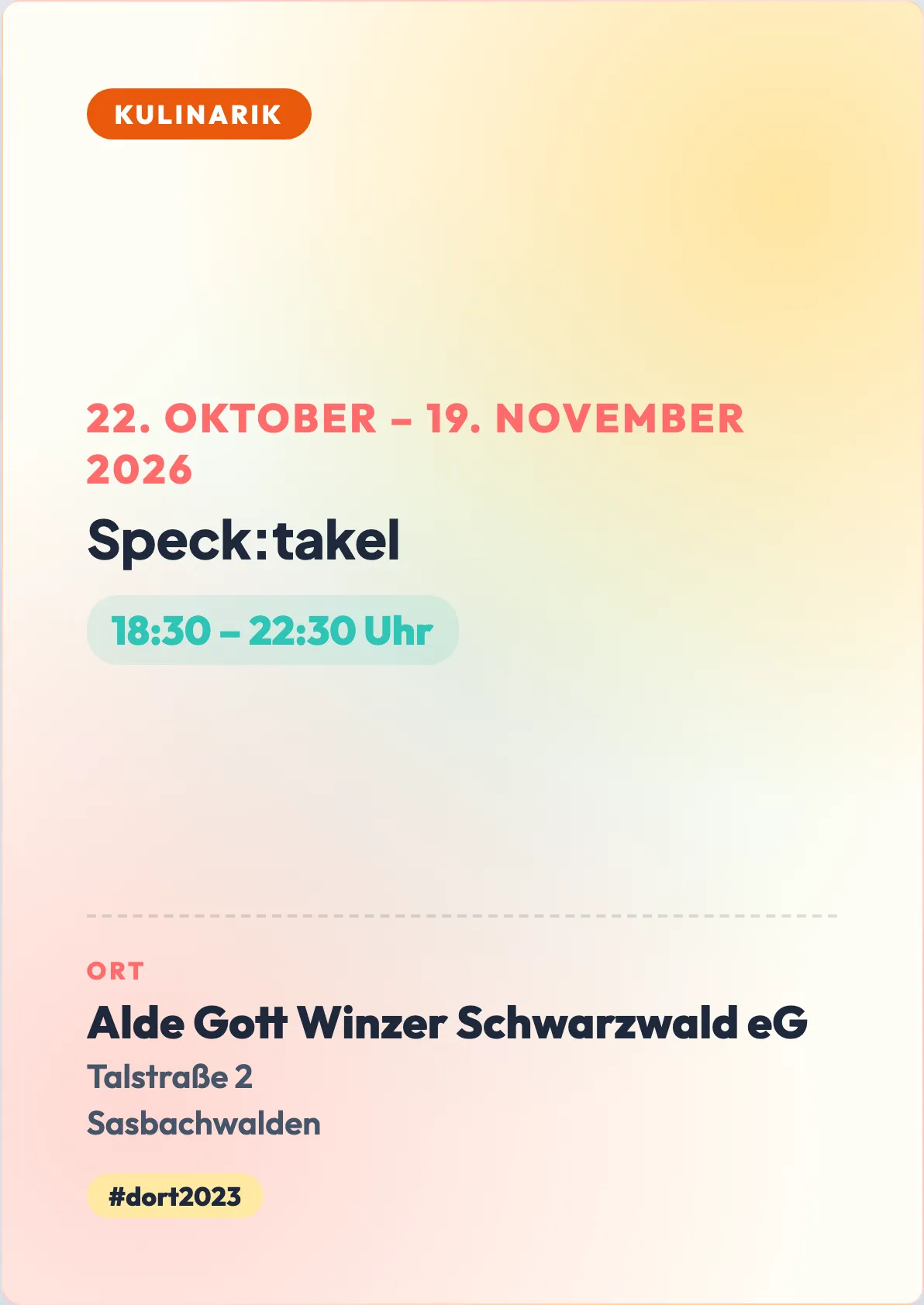 Veranstaltungsflyer