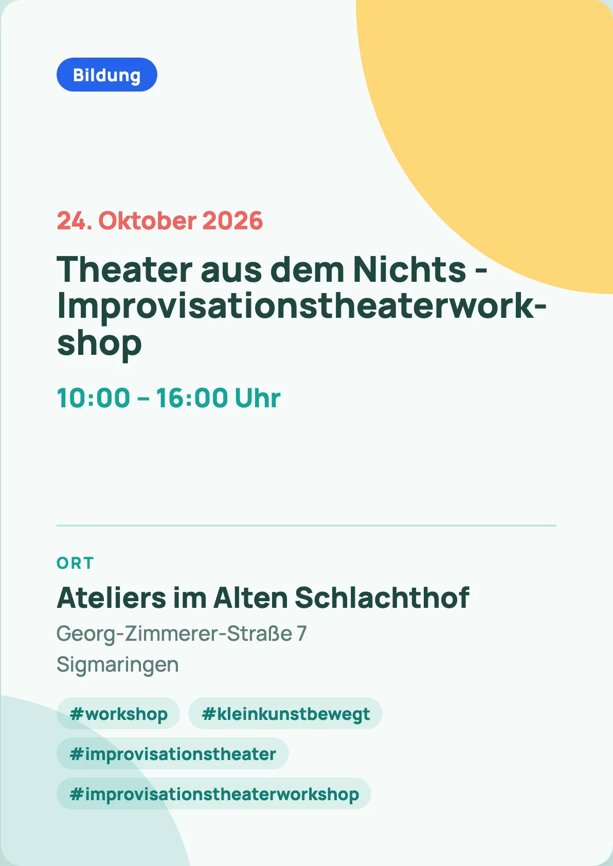 Veranstaltungsflyer