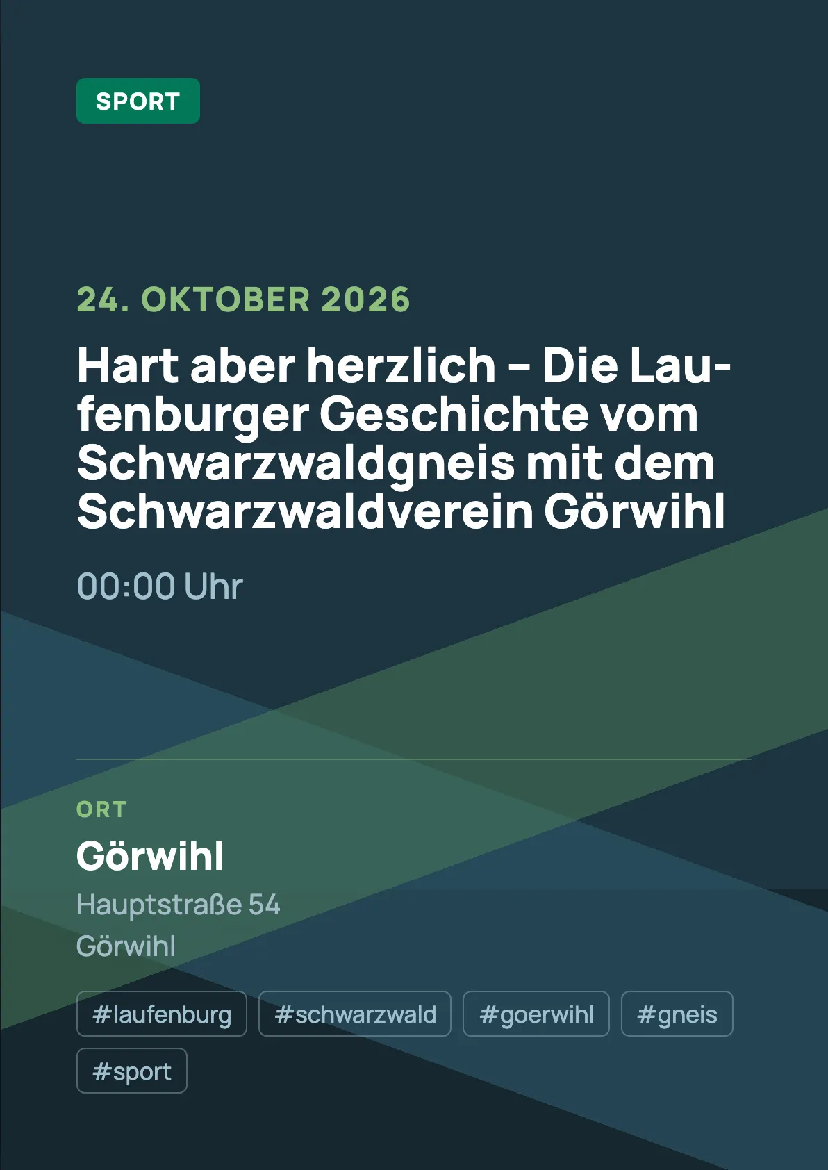 Veranstaltungsflyer