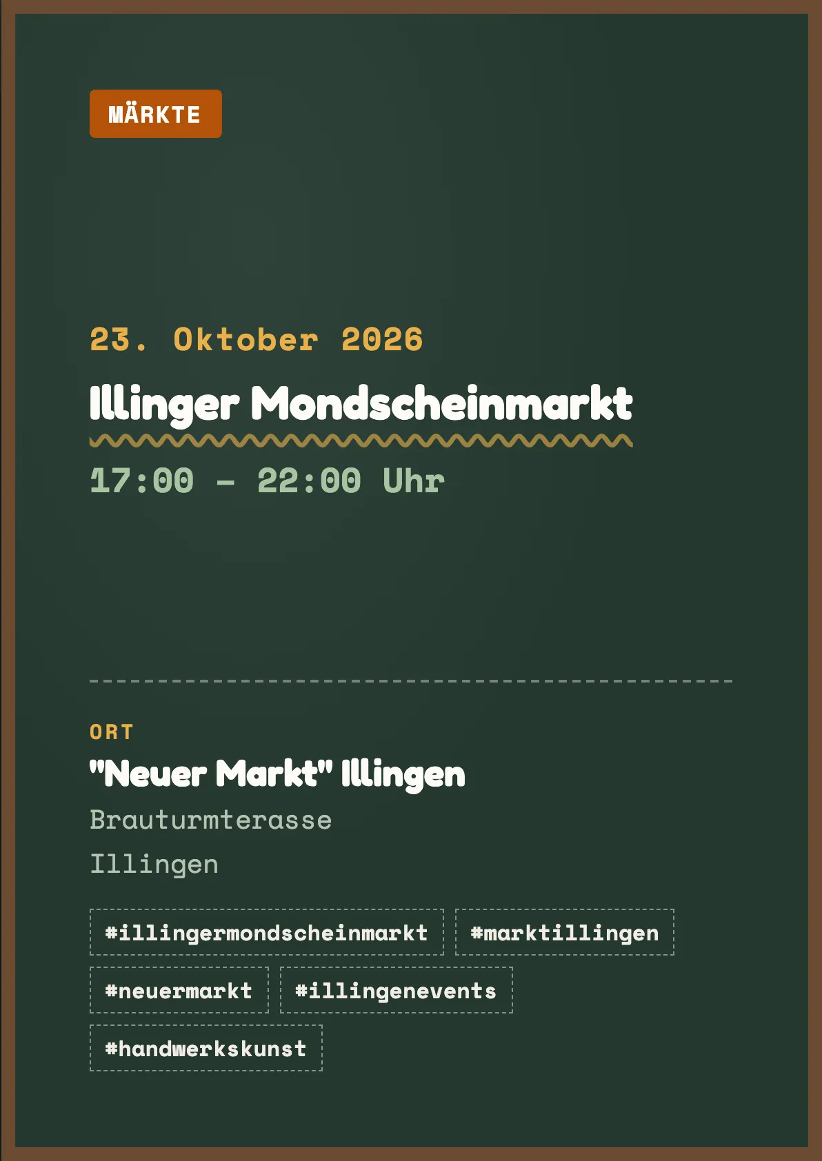 Veranstaltungsflyer