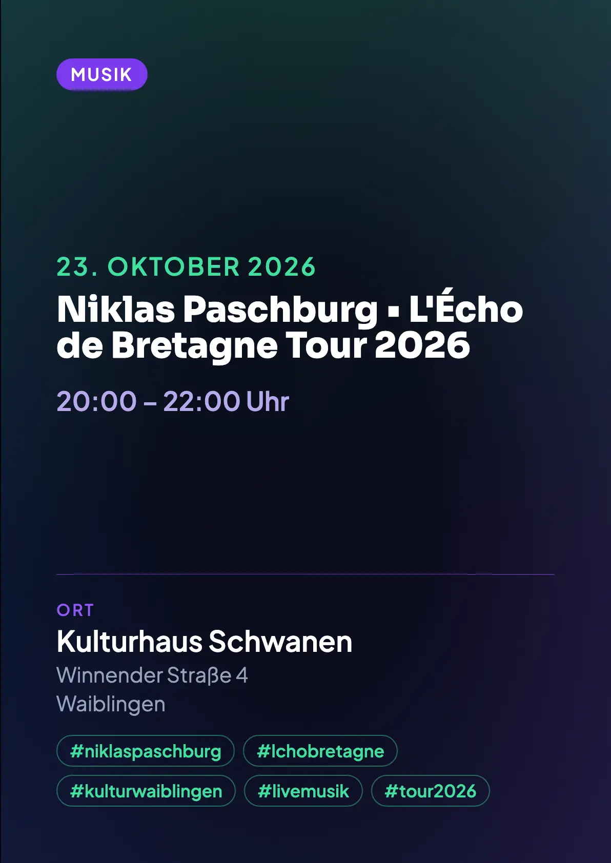 Veranstaltungsflyer