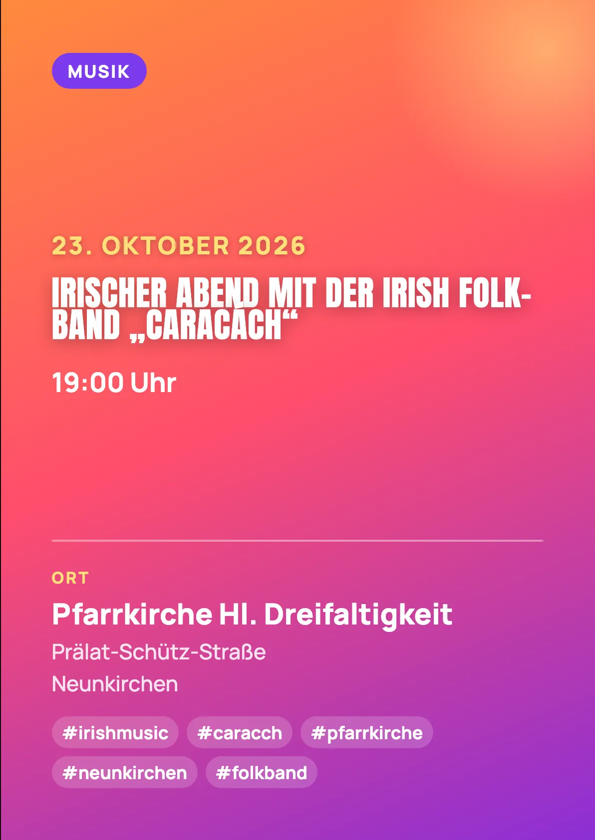 Veranstaltungsflyer