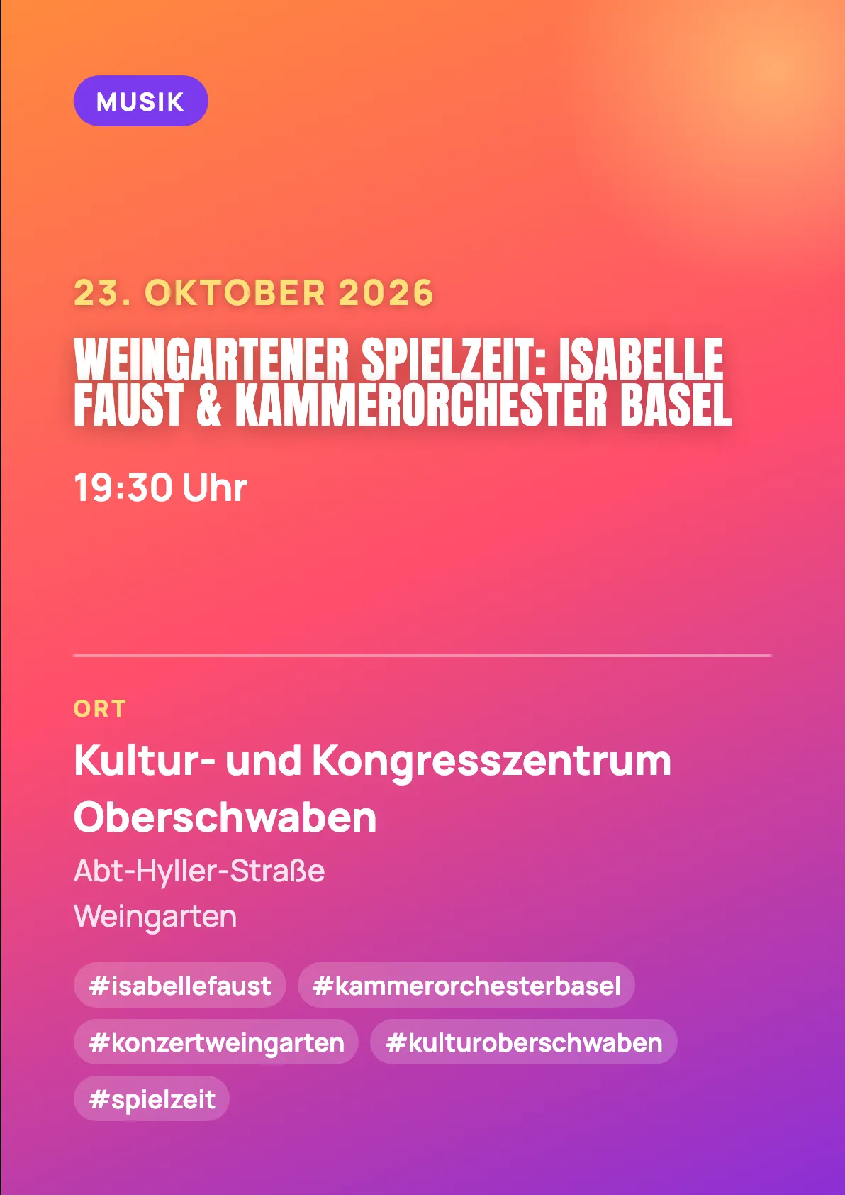 Veranstaltungsflyer