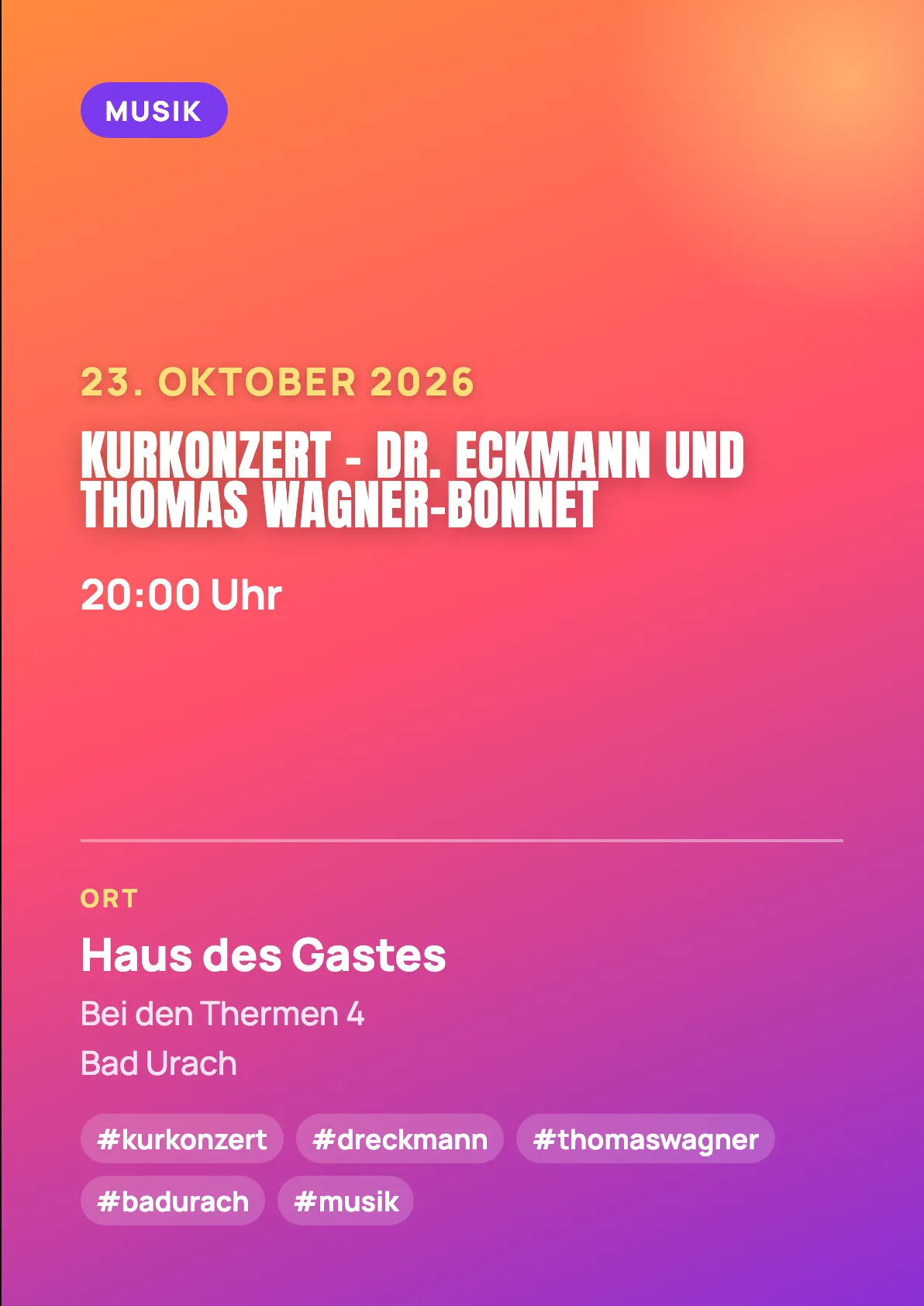 Veranstaltungsflyer