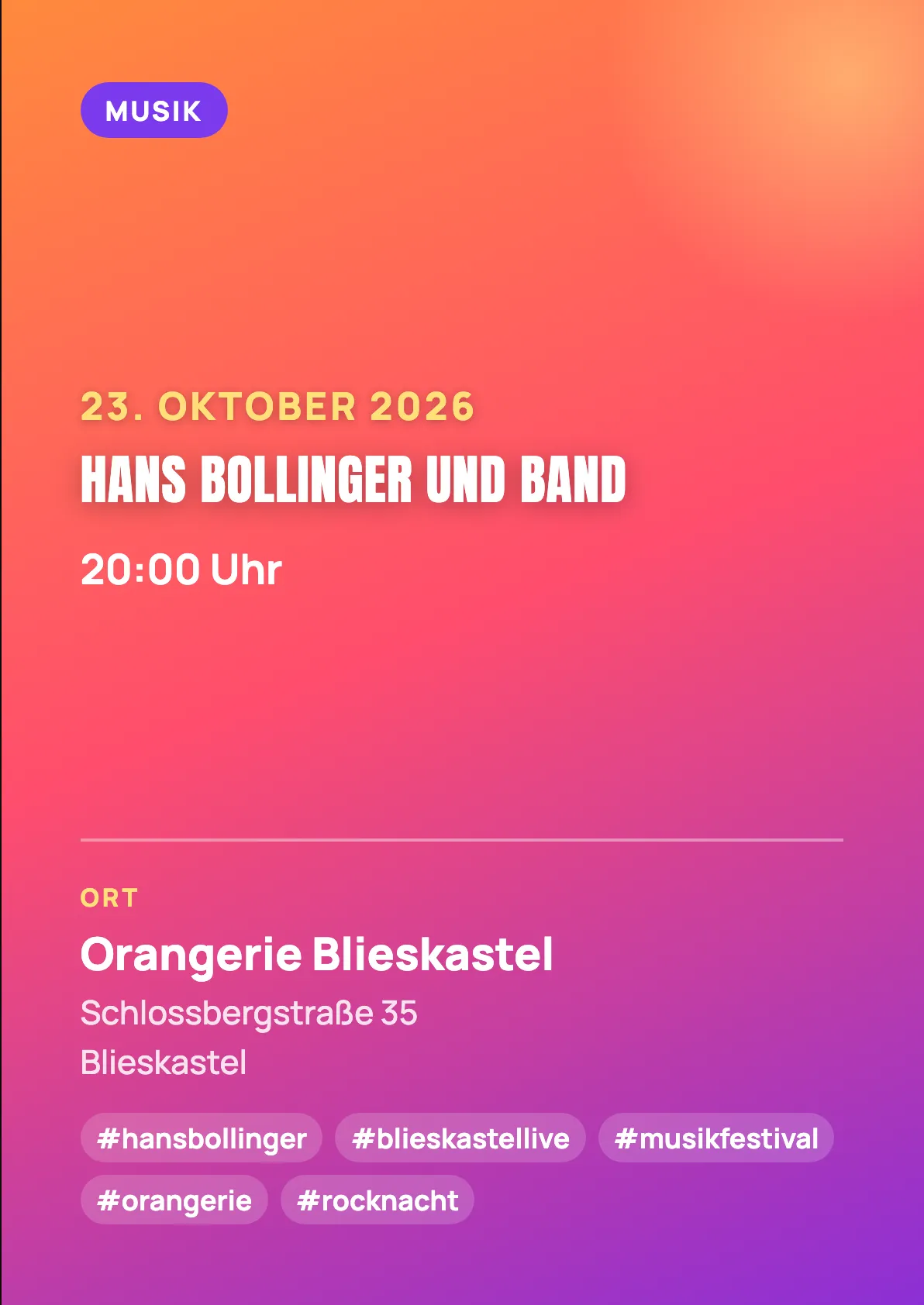 Veranstaltungsflyer