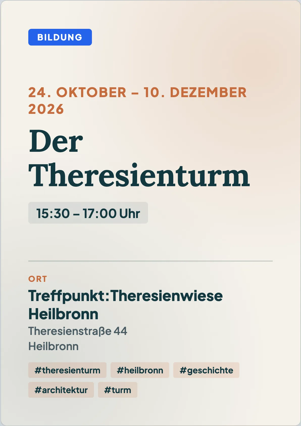 Veranstaltungsflyer