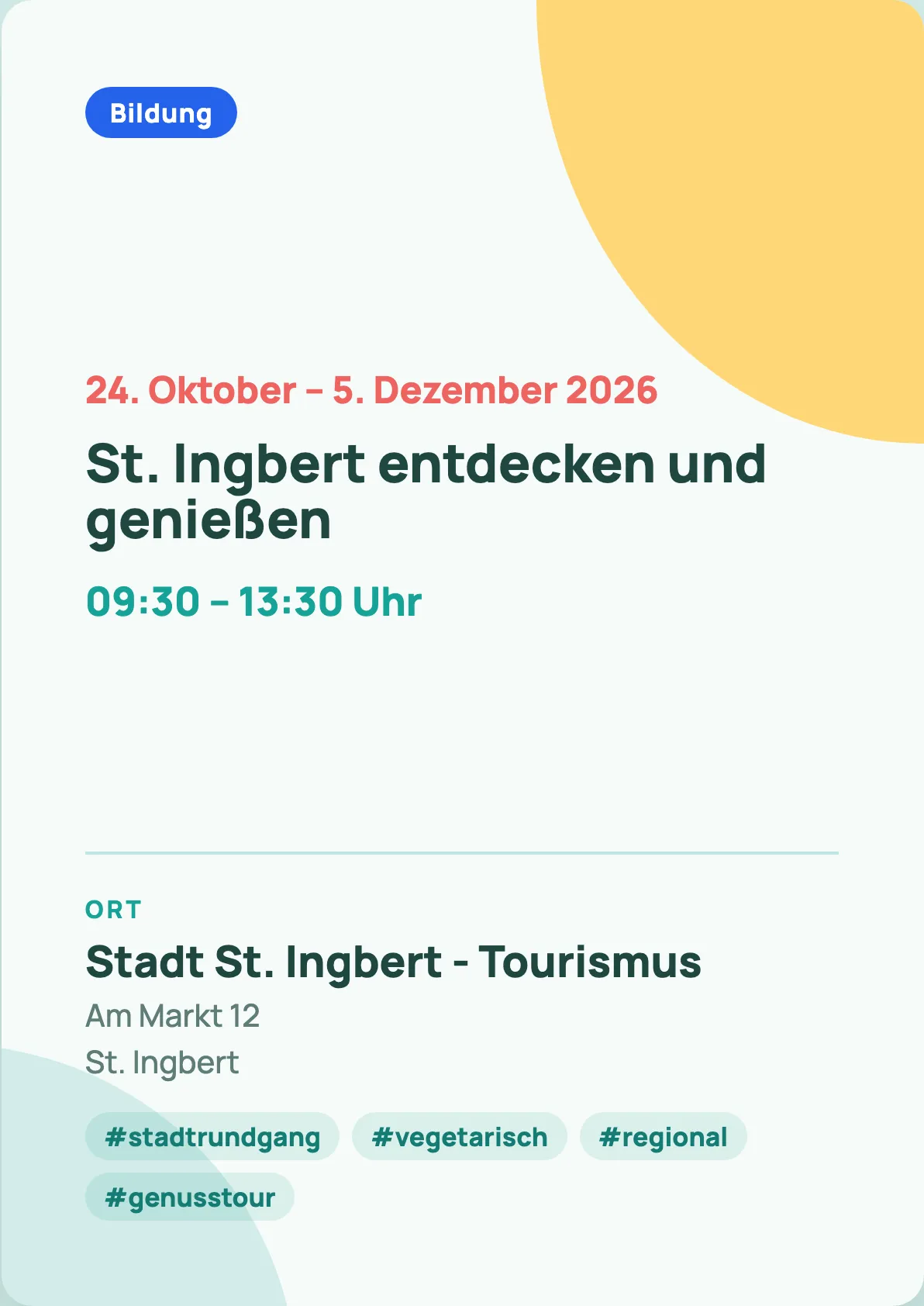Veranstaltungsflyer