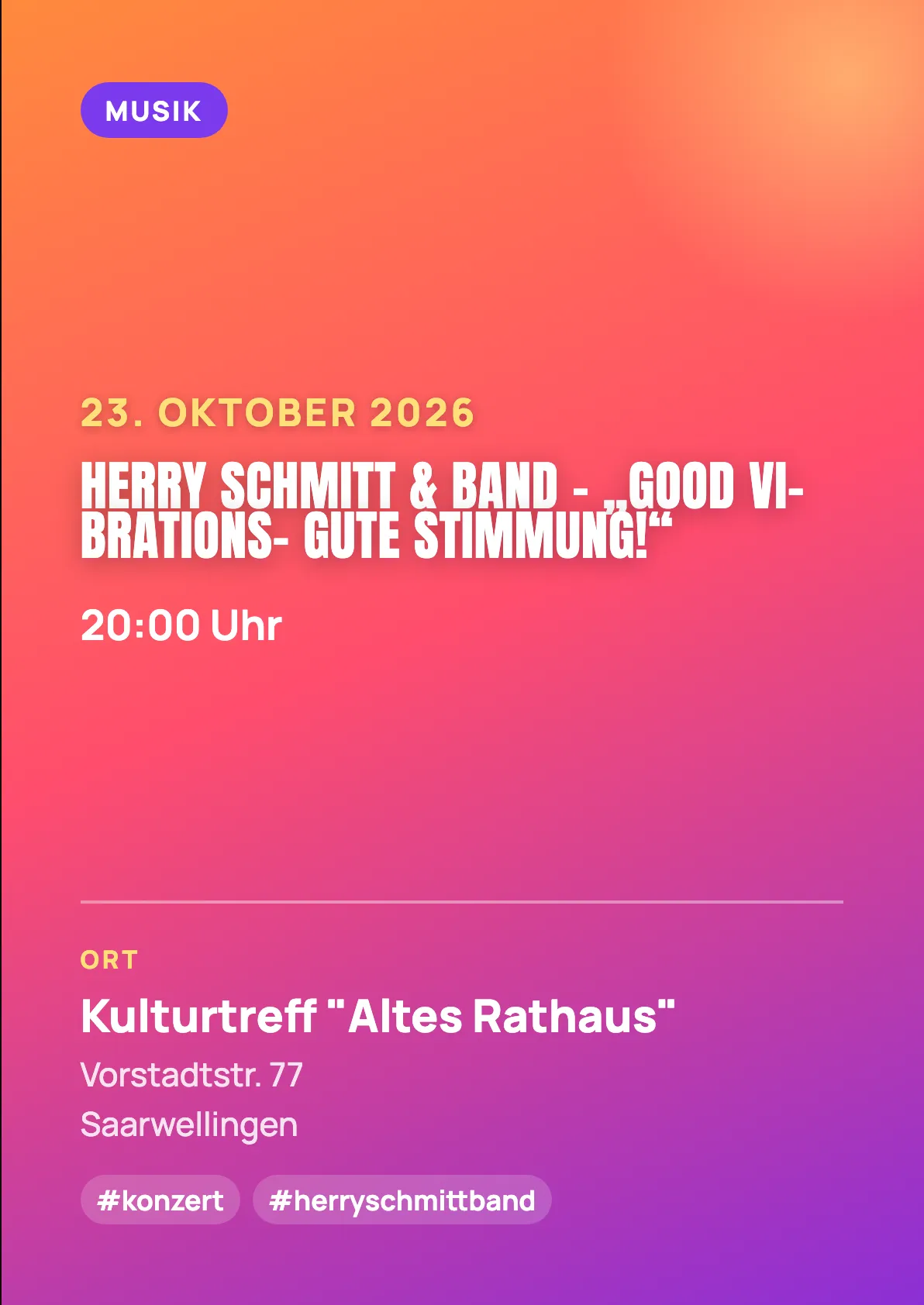 Veranstaltungsflyer