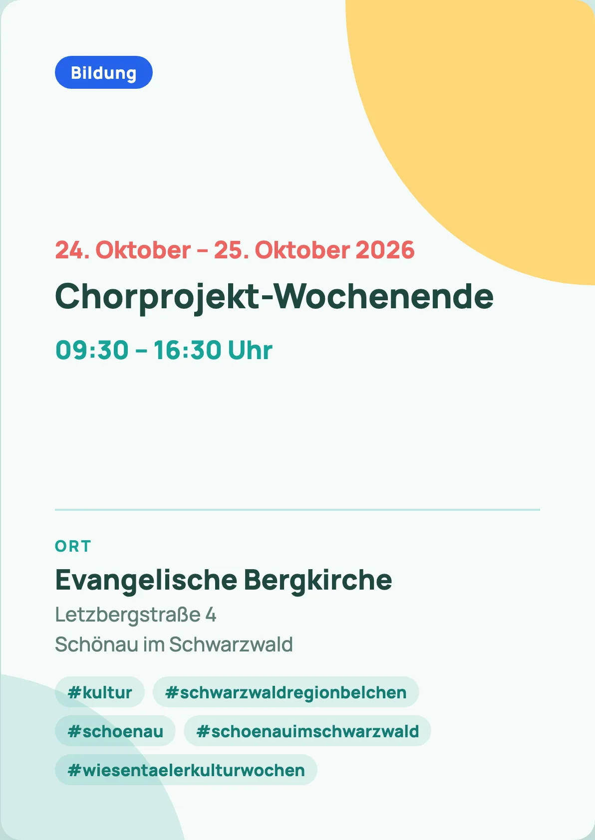 Veranstaltungsflyer