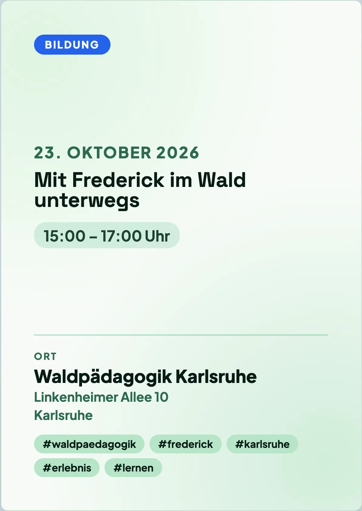 Veranstaltungsflyer