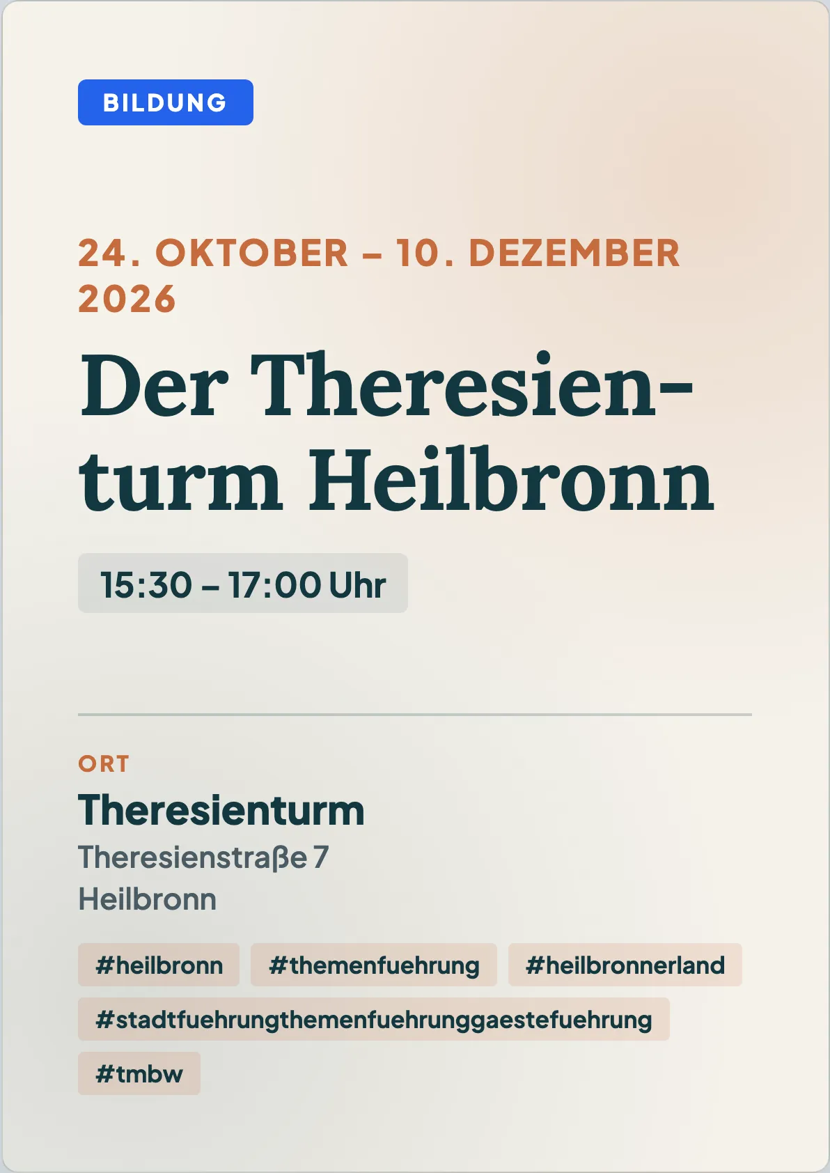 Veranstaltungsflyer