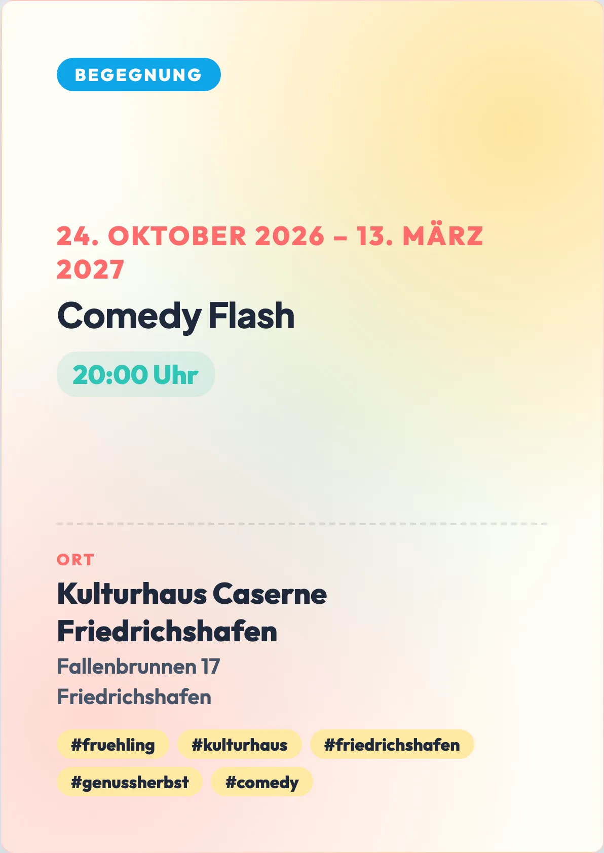 Veranstaltungsflyer