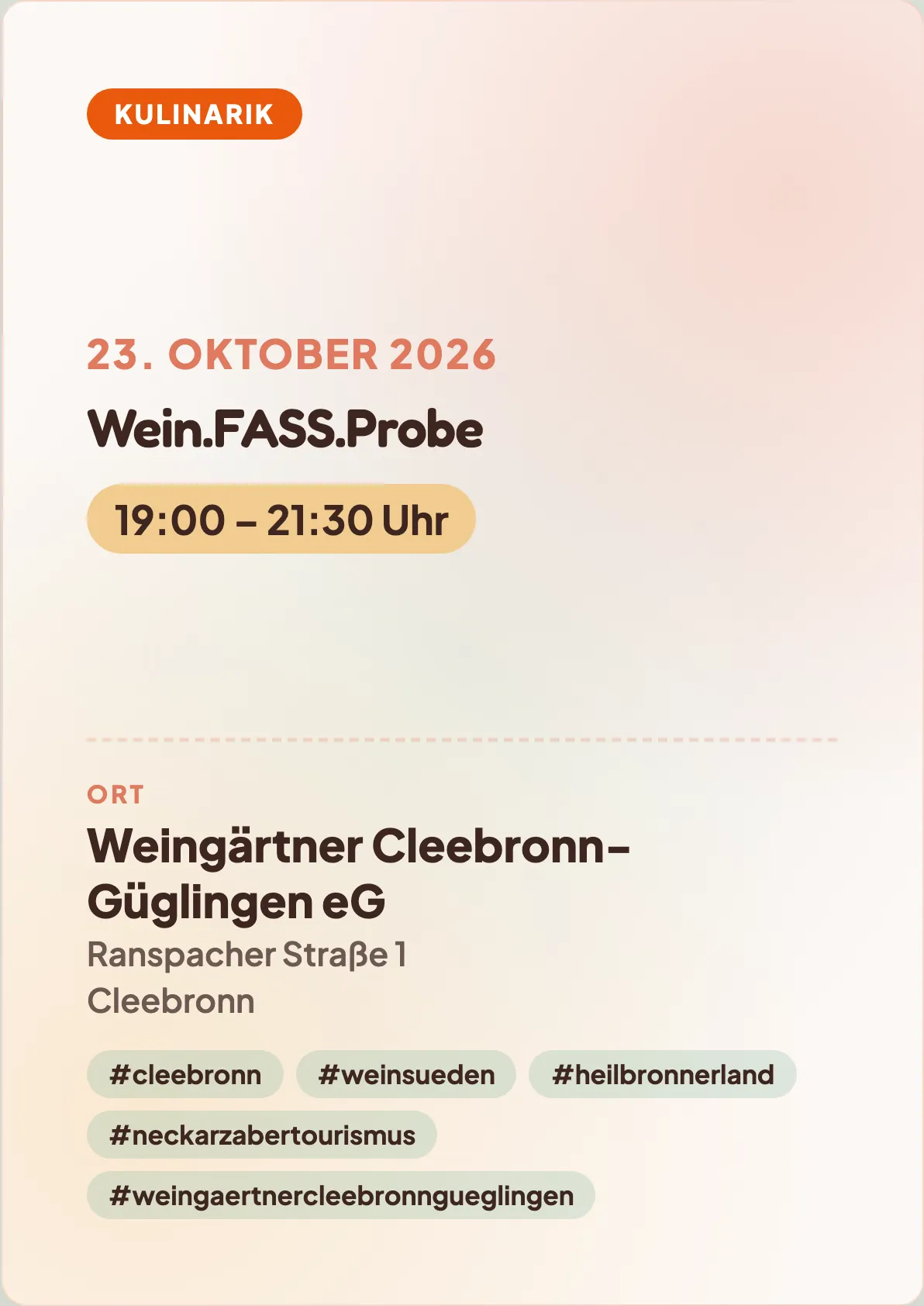 Veranstaltungsflyer