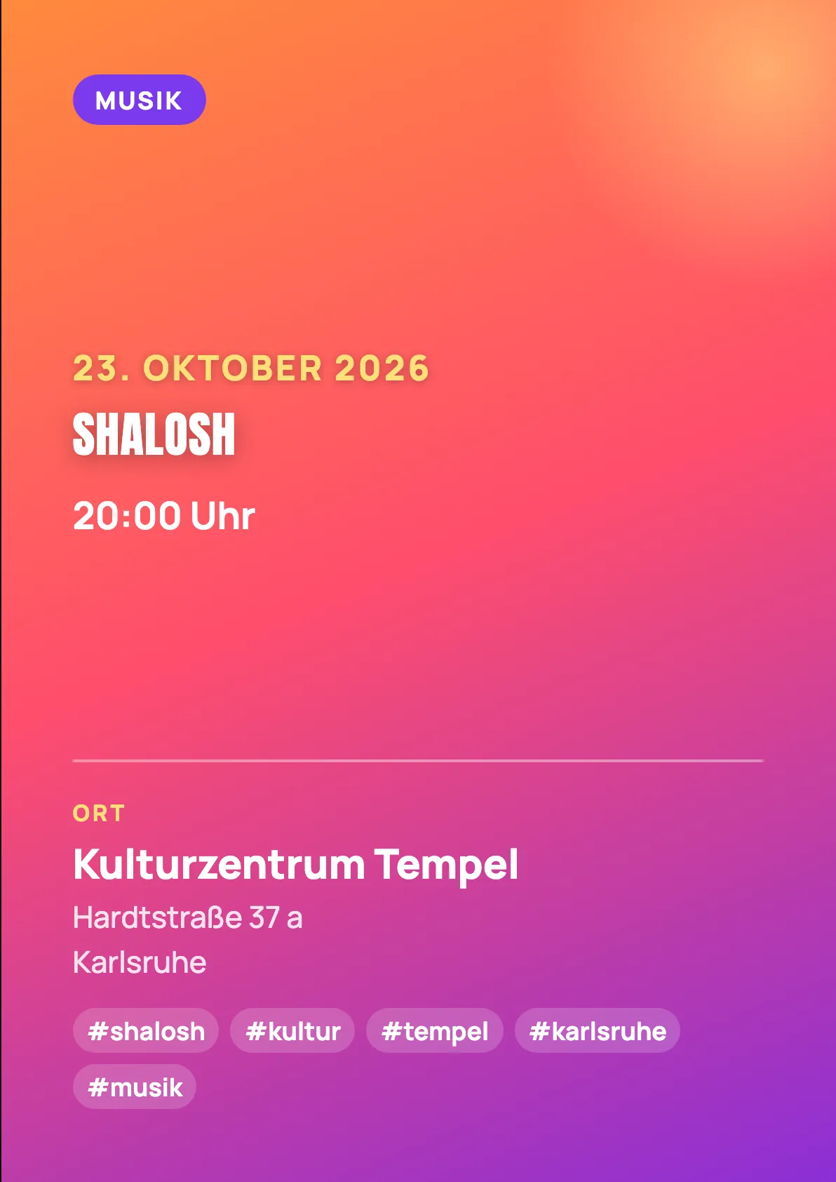 Veranstaltungsflyer